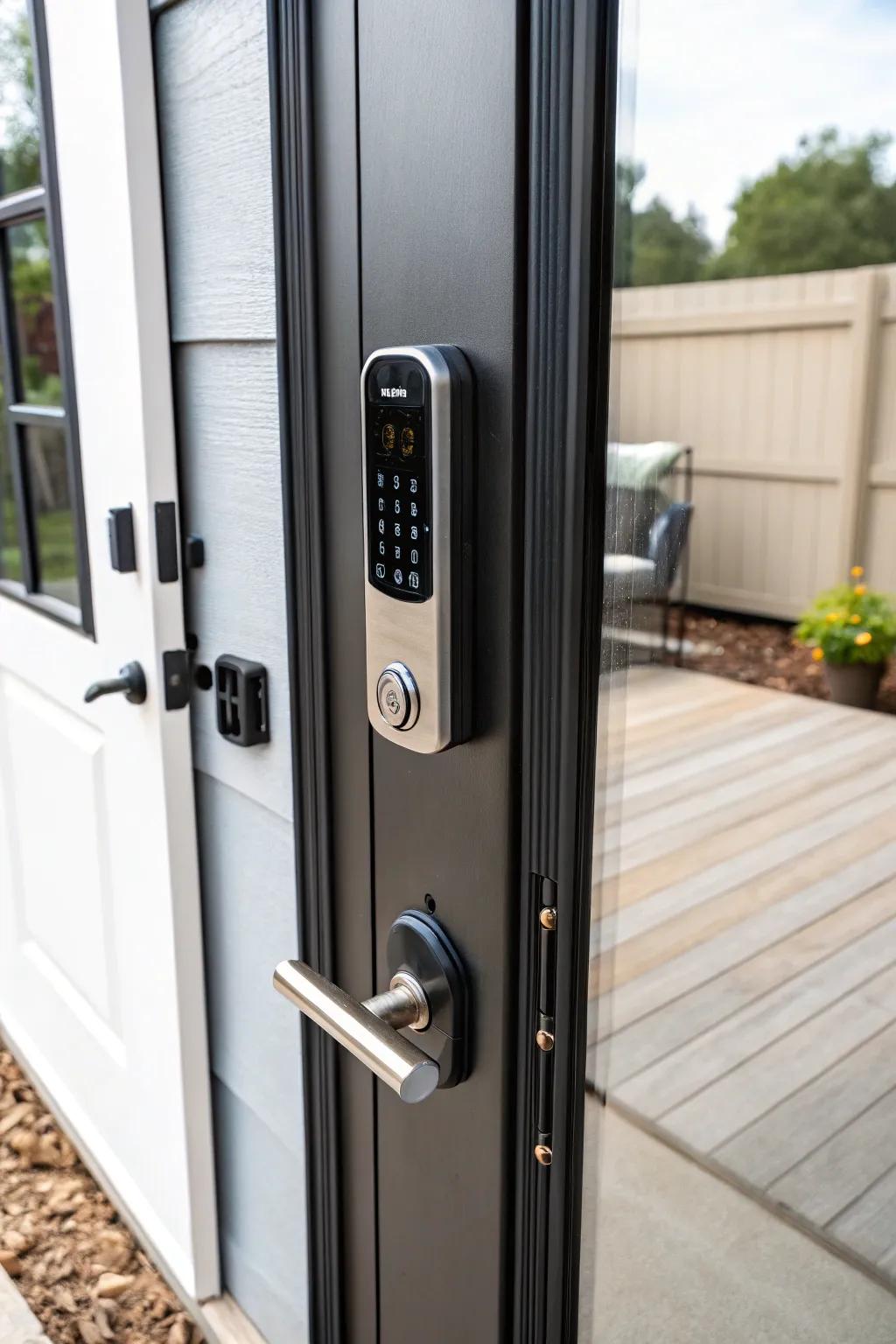 A smart lock uniting security with modern style.