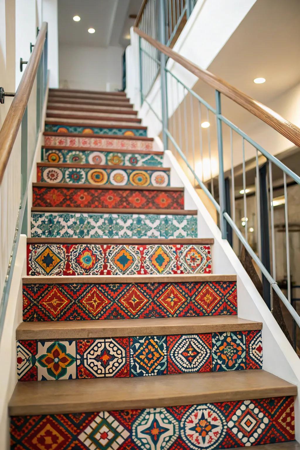 Design vinyl steps offer flexibility and simple upkeep.