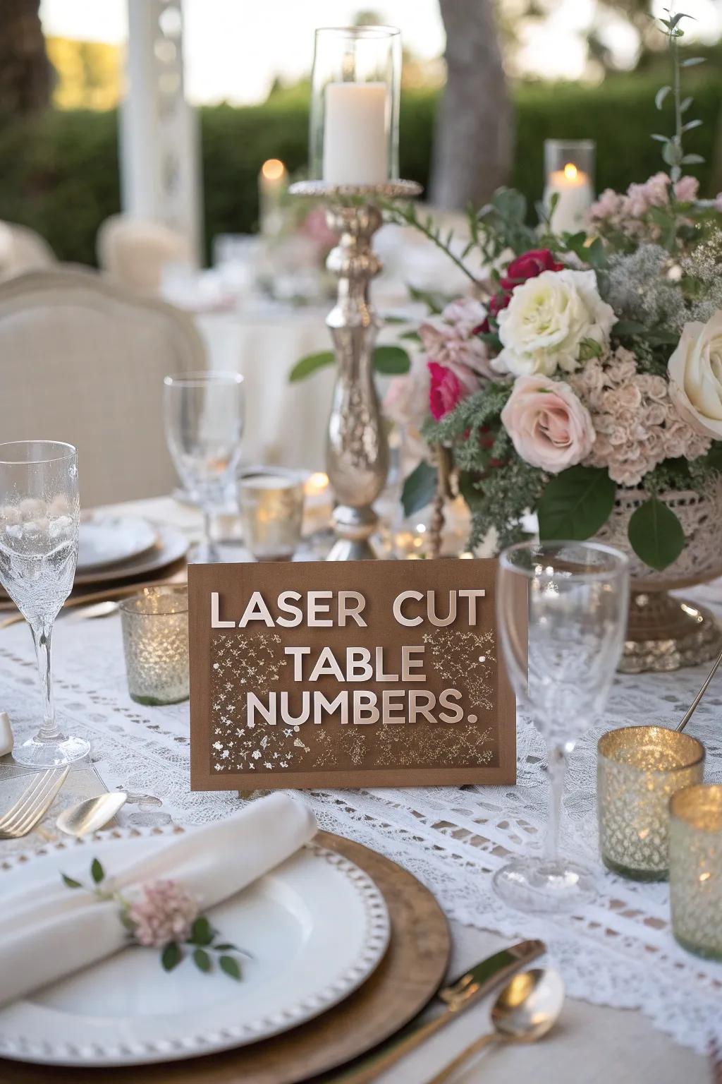 Light carved layouts add artistry and refinement to your tables.