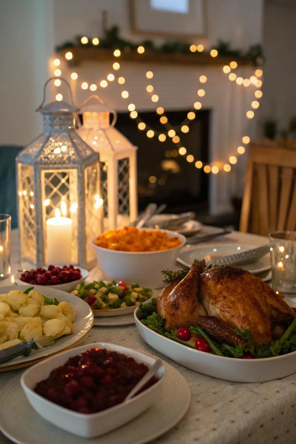 Your Thanksgiving table will be more enchanted with tiered illumination.