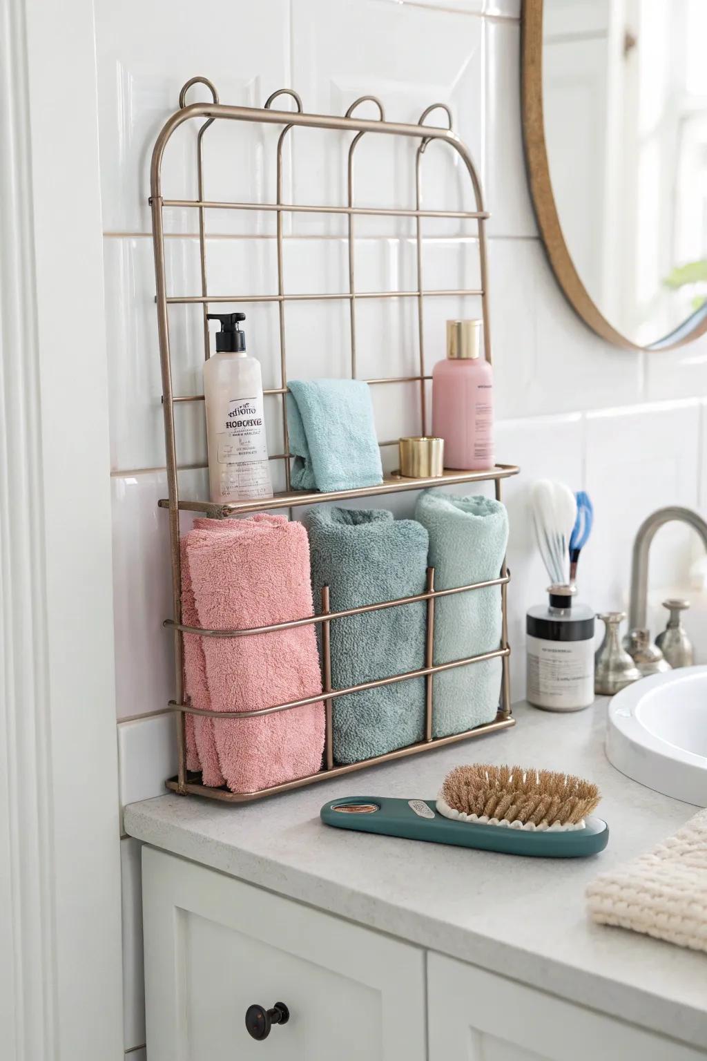 Wall grids infuse both ornamental and functional elegance.