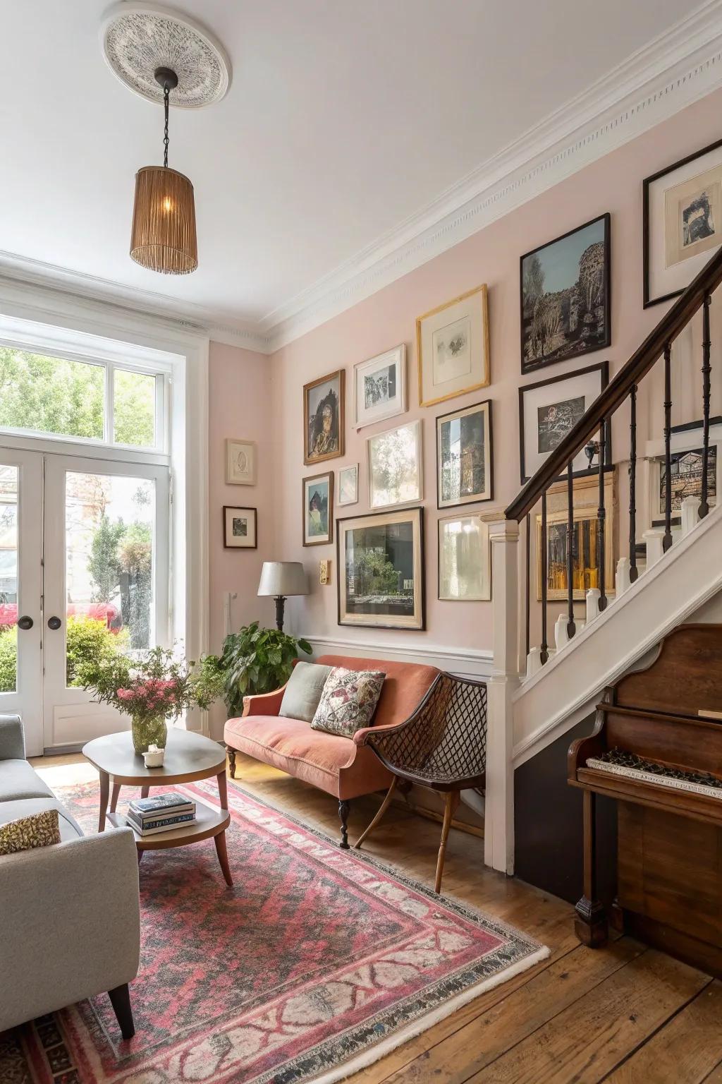 Eclectic space with vintage and modern pieces