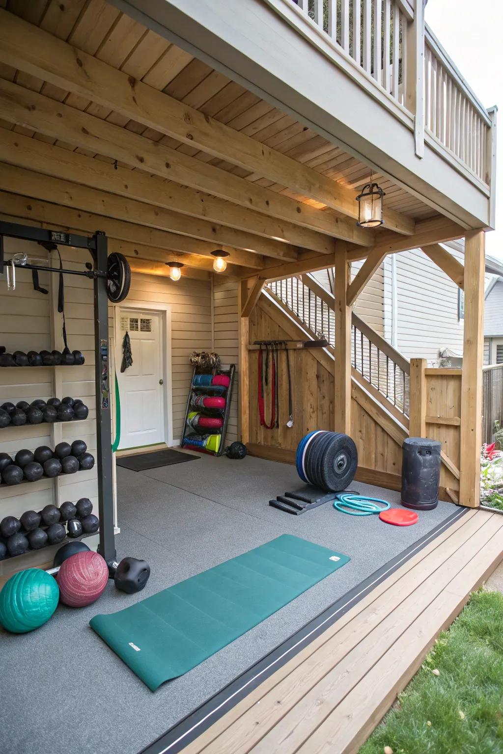Stay active in your personal gym.