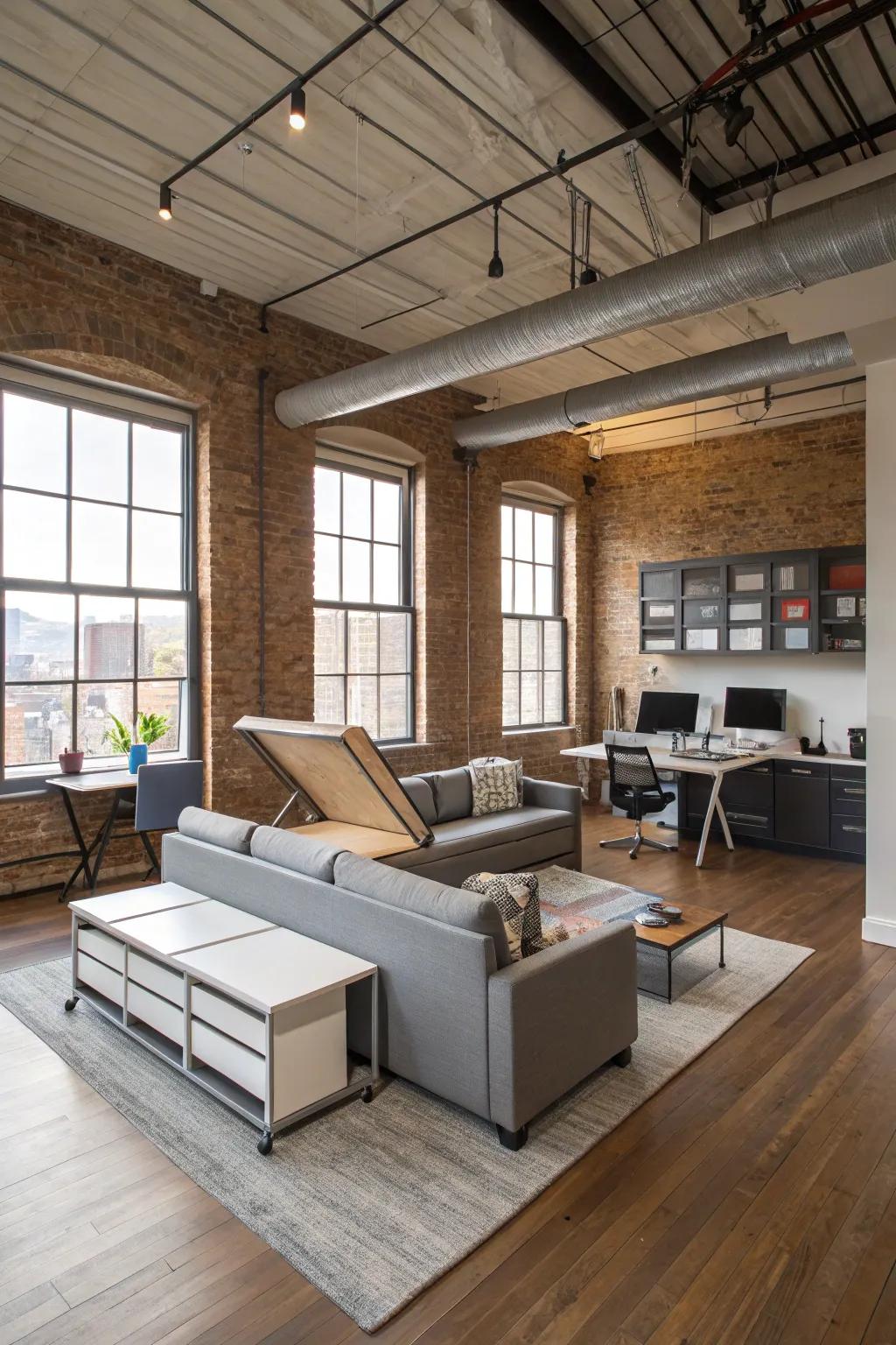 Multi-purpose furniture adapts to your needs with ease.