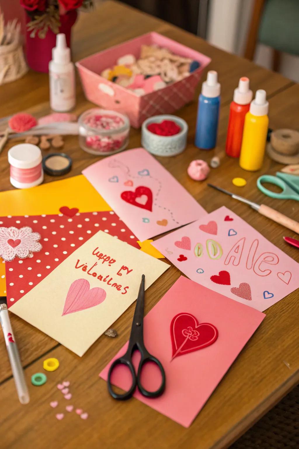 Express your affection through personalized self-made greetings.