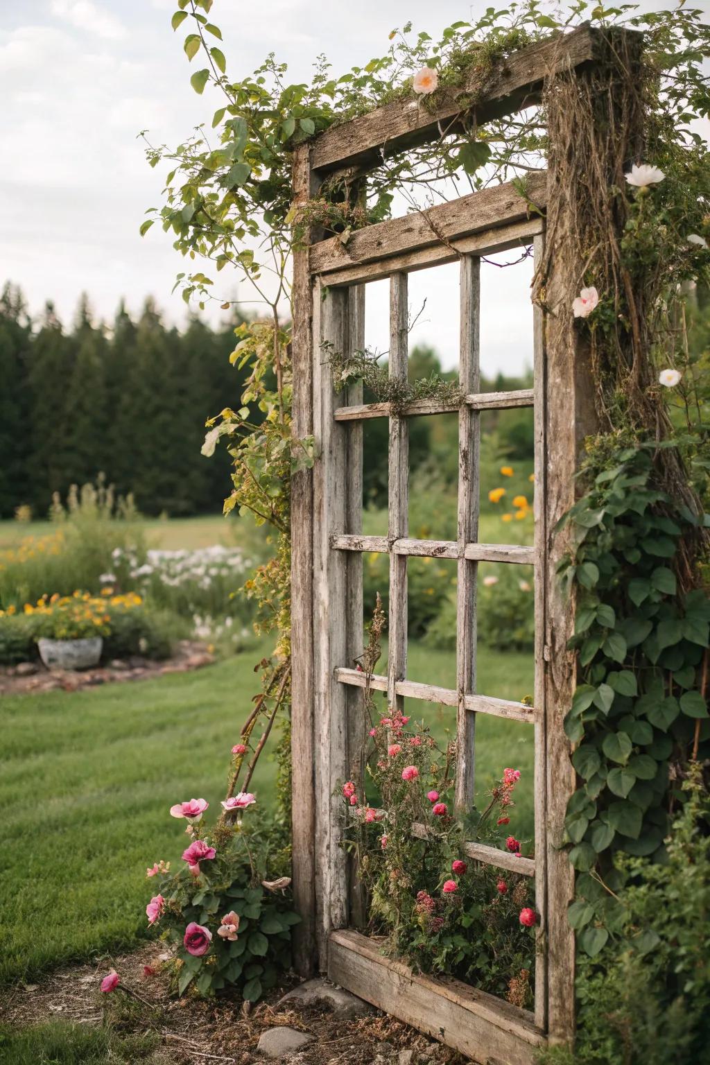 Structural recovery instills profundity and intrigue within gardens.