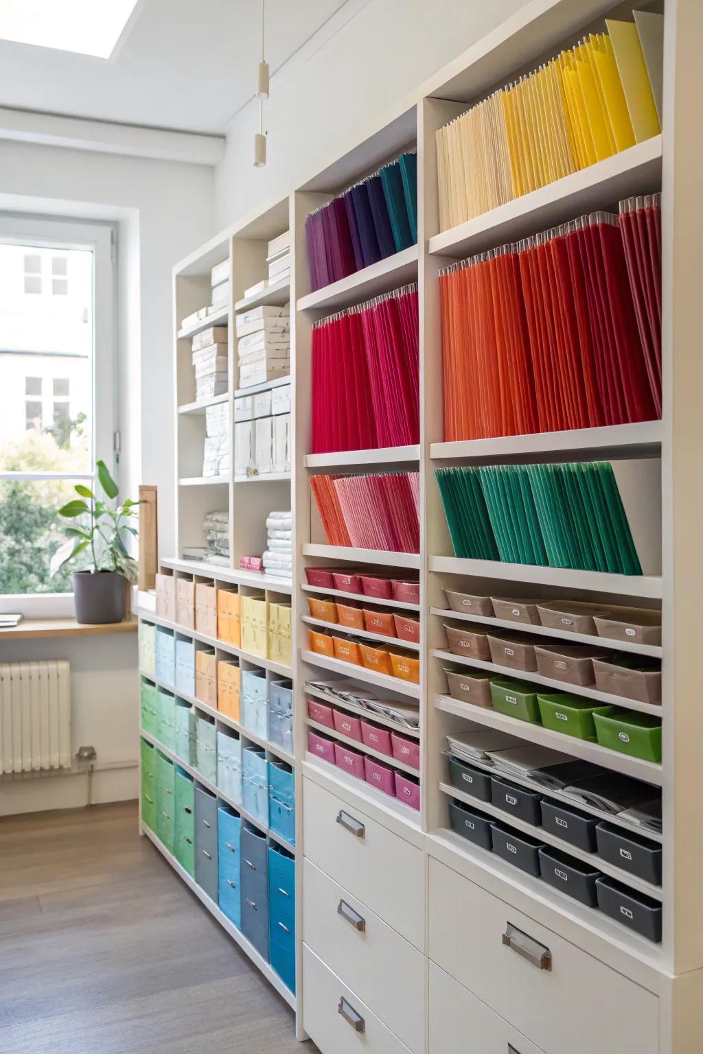 A sorted organization system designed for streamlined resource control.