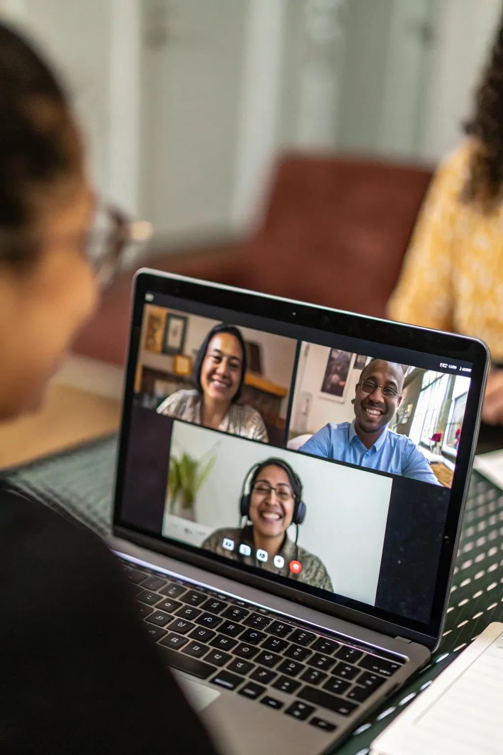 A virtual reunion bringing loved ones together across the miles.