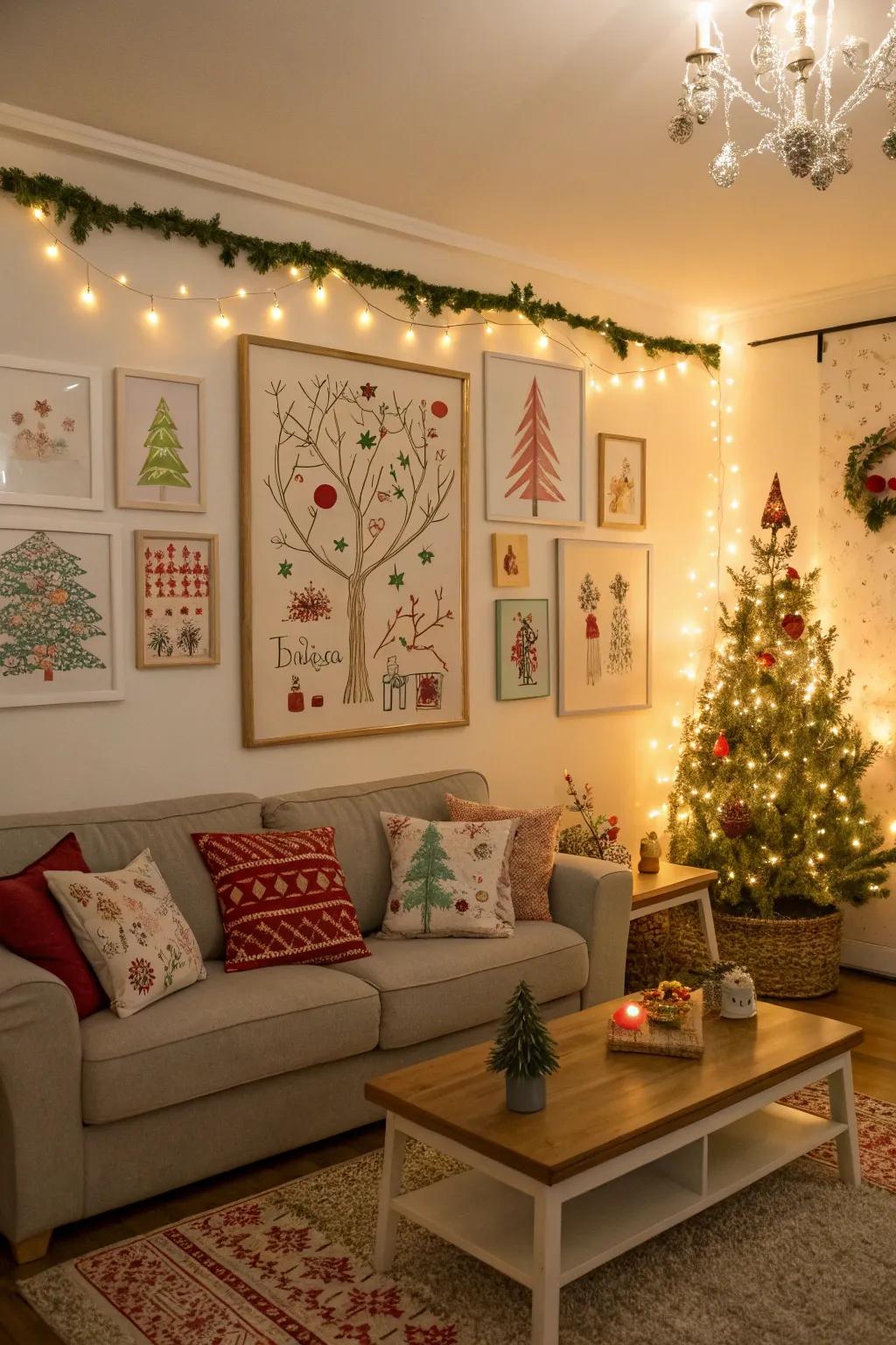 Festive wall art that elevates the holiday spirit