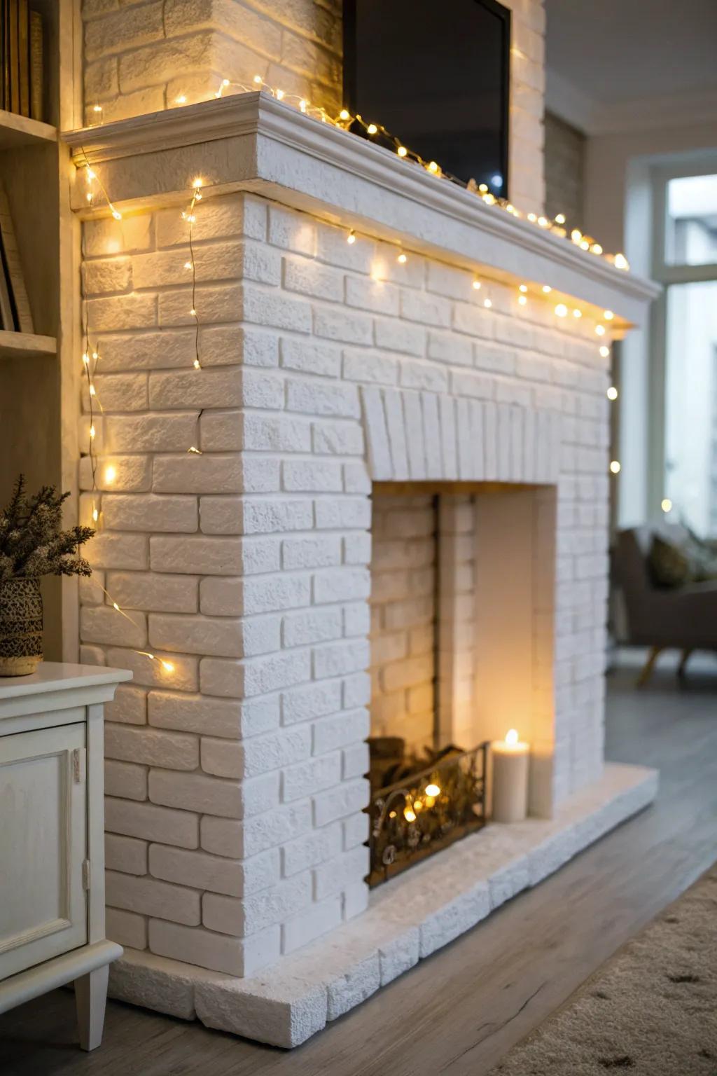 Integrated lighting infuses warmth and highlights architectural features.