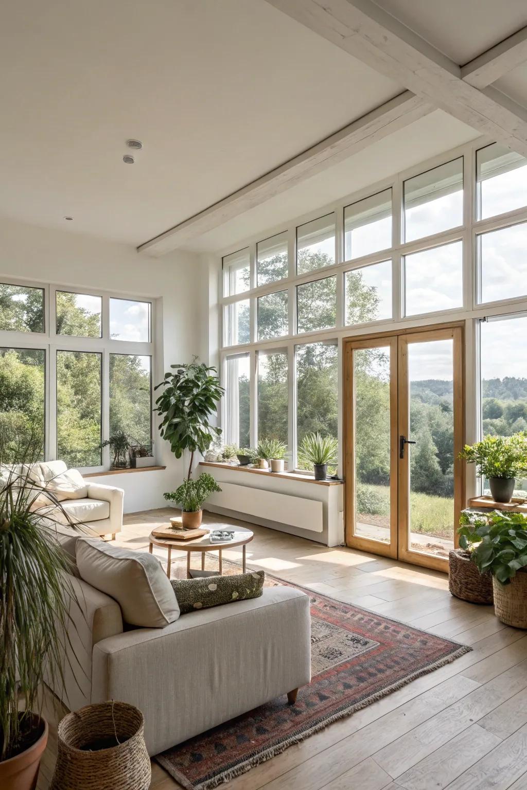 Window structures as area separators append structure while keeping spaces open.