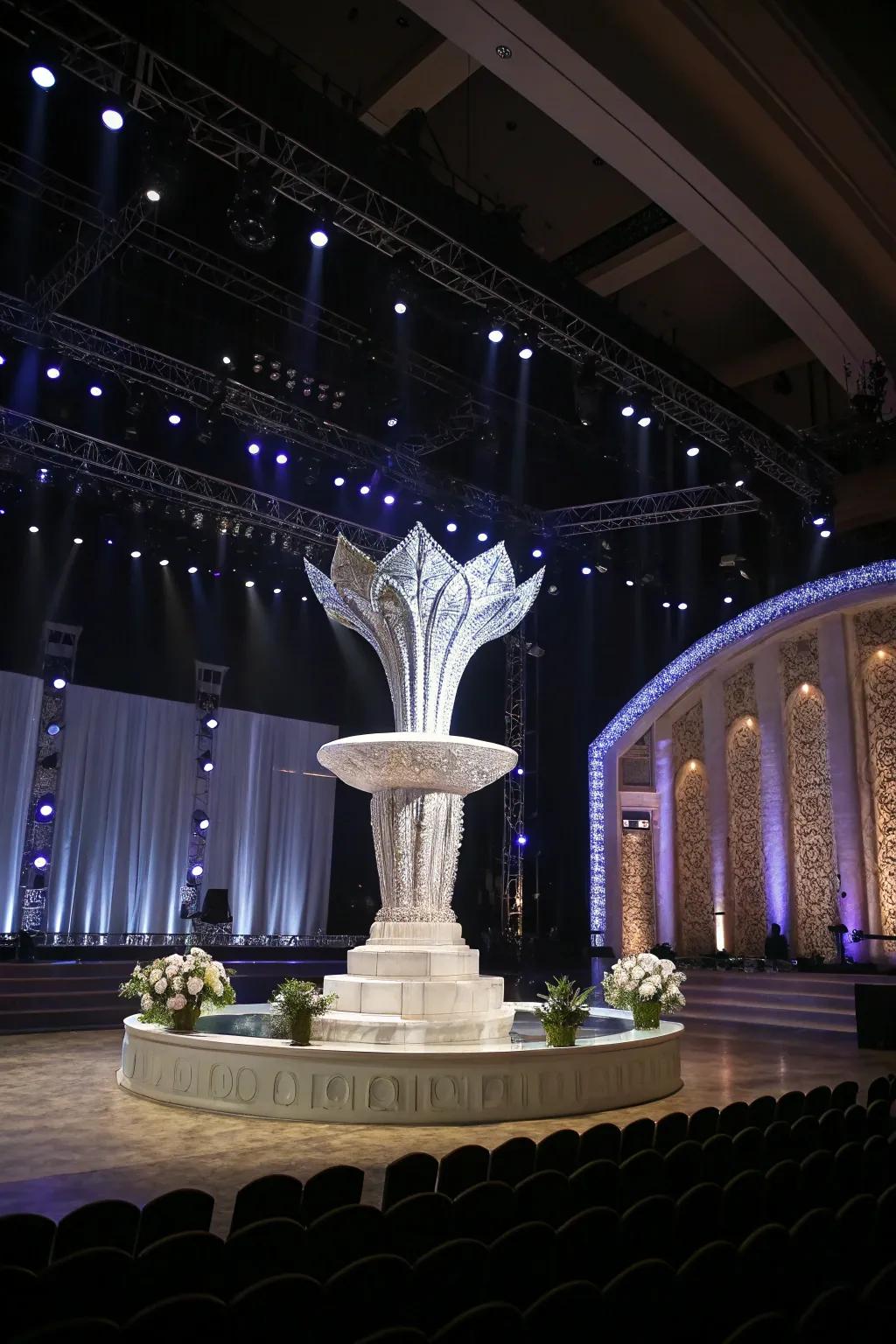Unmatched focal points effect a memorable stage resonance.