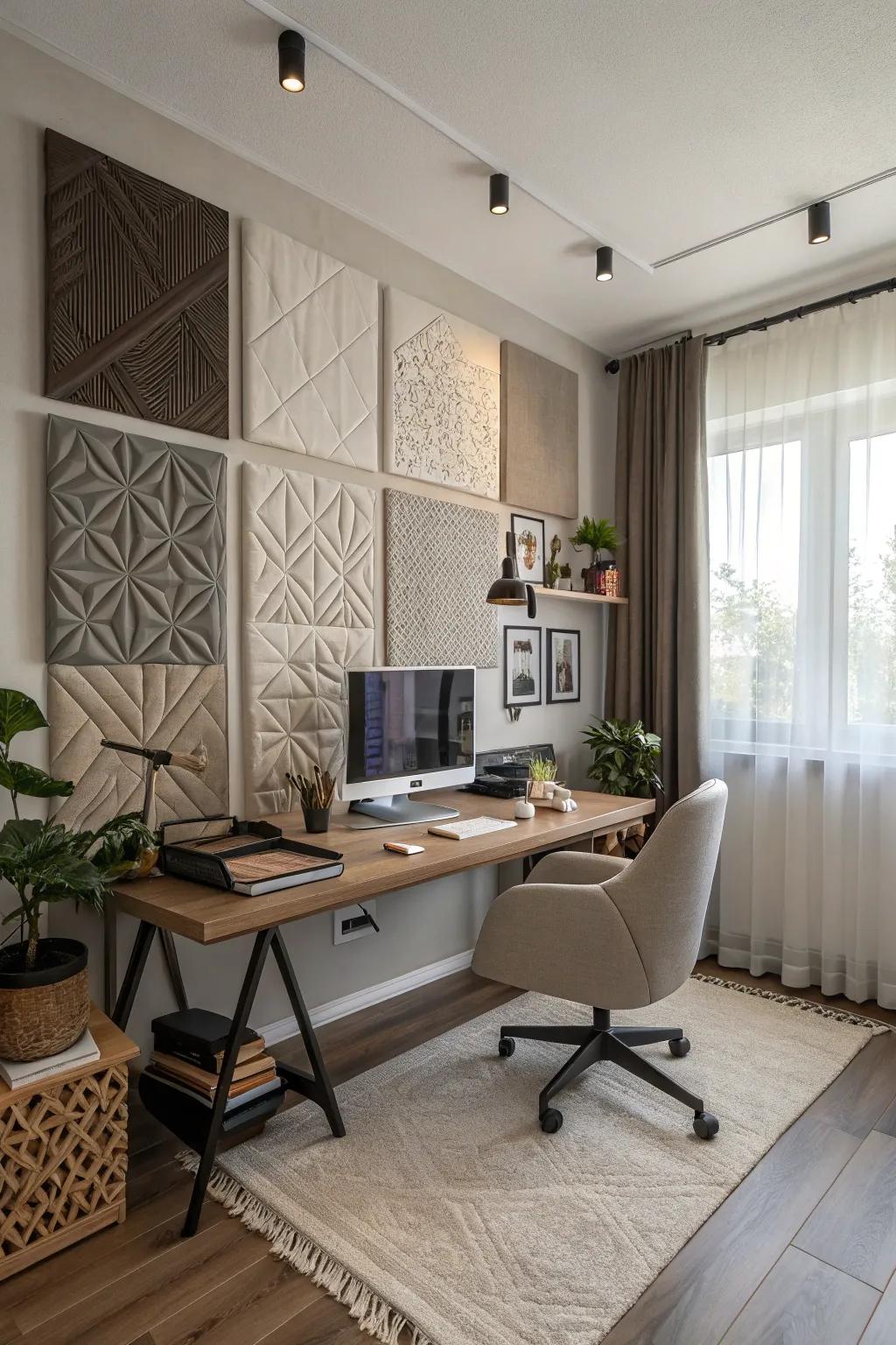 Acoustic buffers improve voice quality and eliminate unwanted distractions.