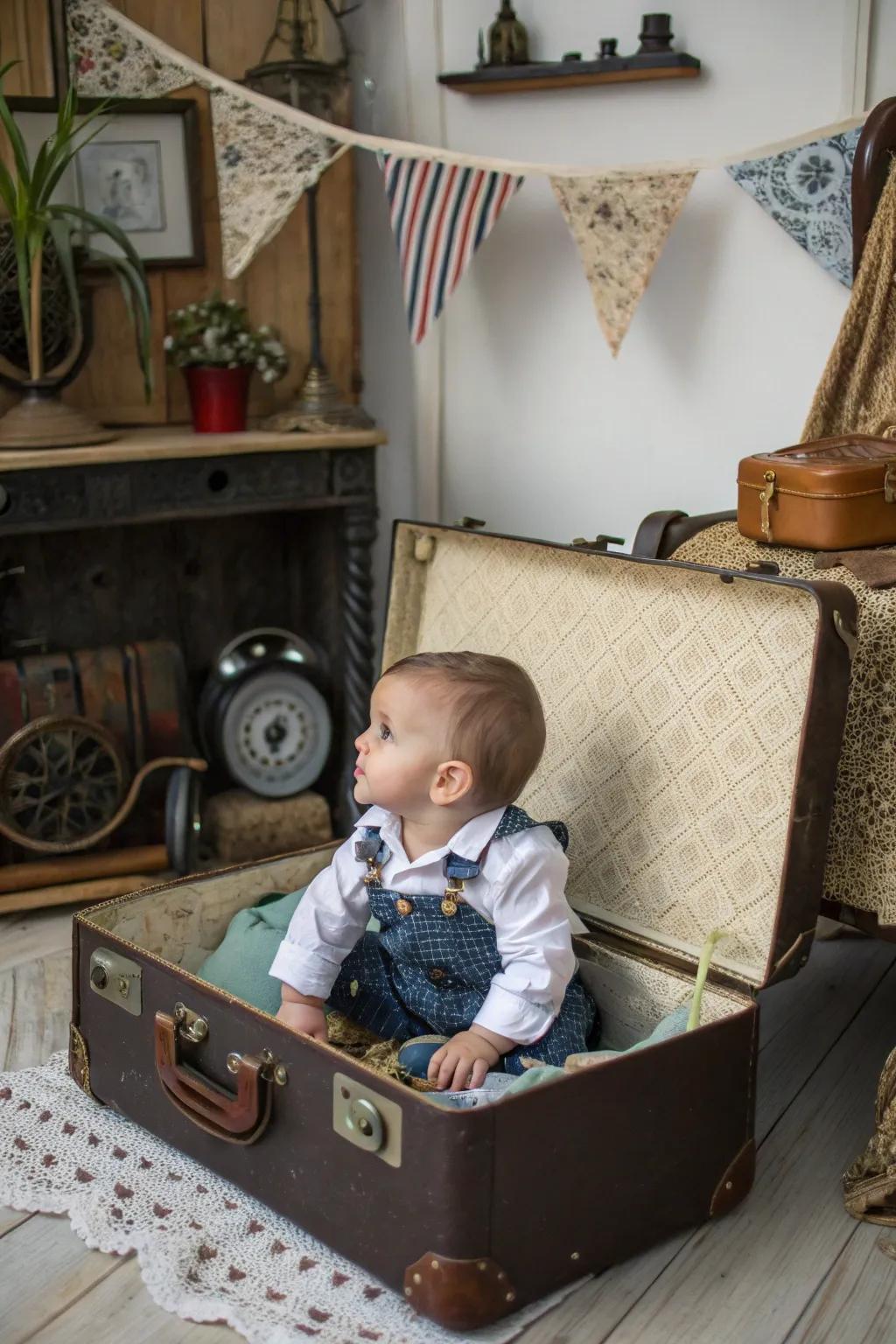 Vintage items enrich your photos with timeless charm.