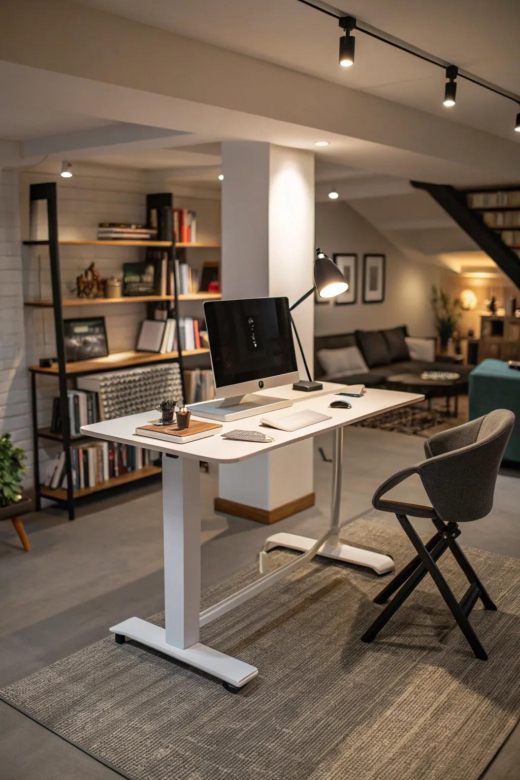 Height-adjustable desks encourage movement and boost productivity.