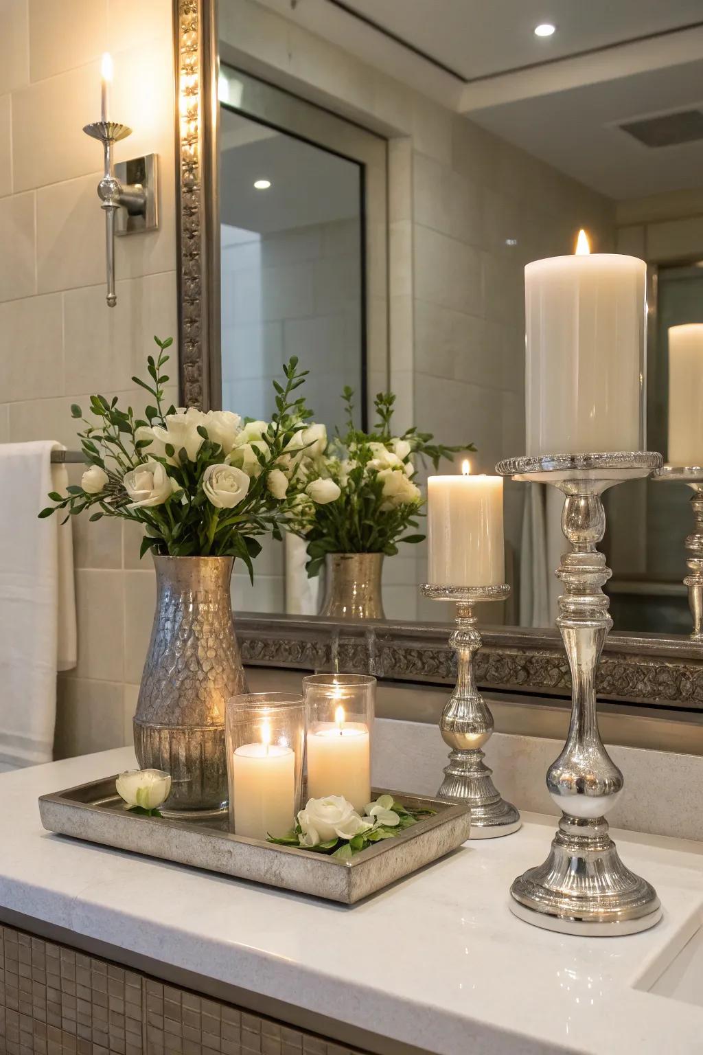 Symmetry creates order in your bathroom.