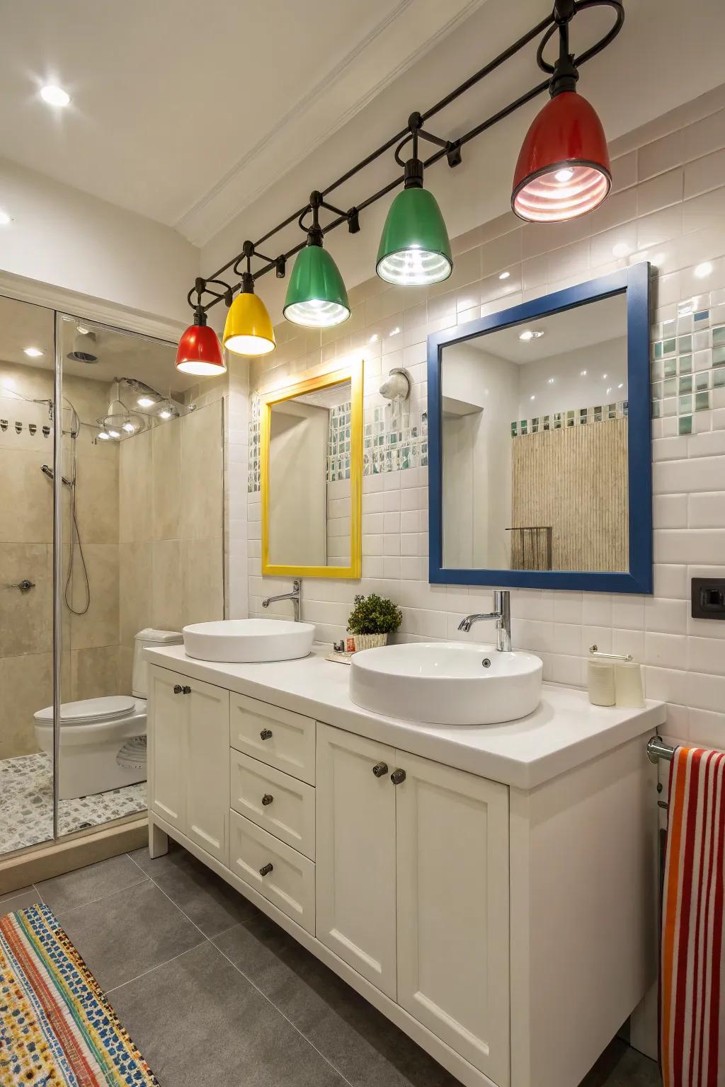 Bold colors add individuality and contrast to your lighting.