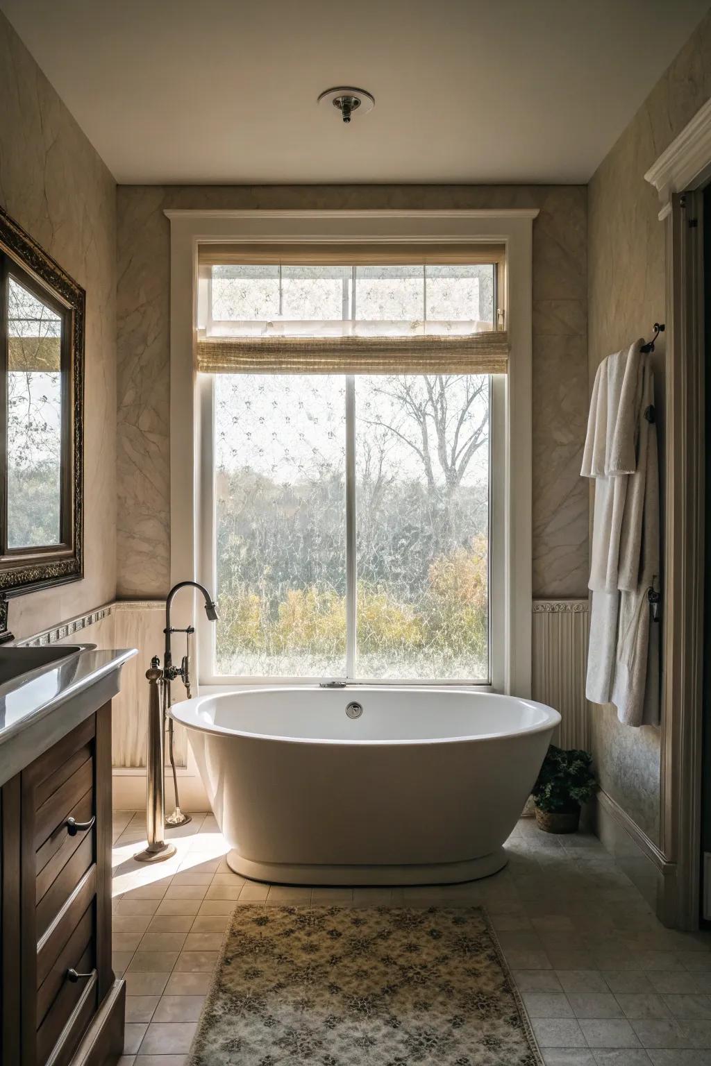 Protective film ensures adaptable privacy and light.