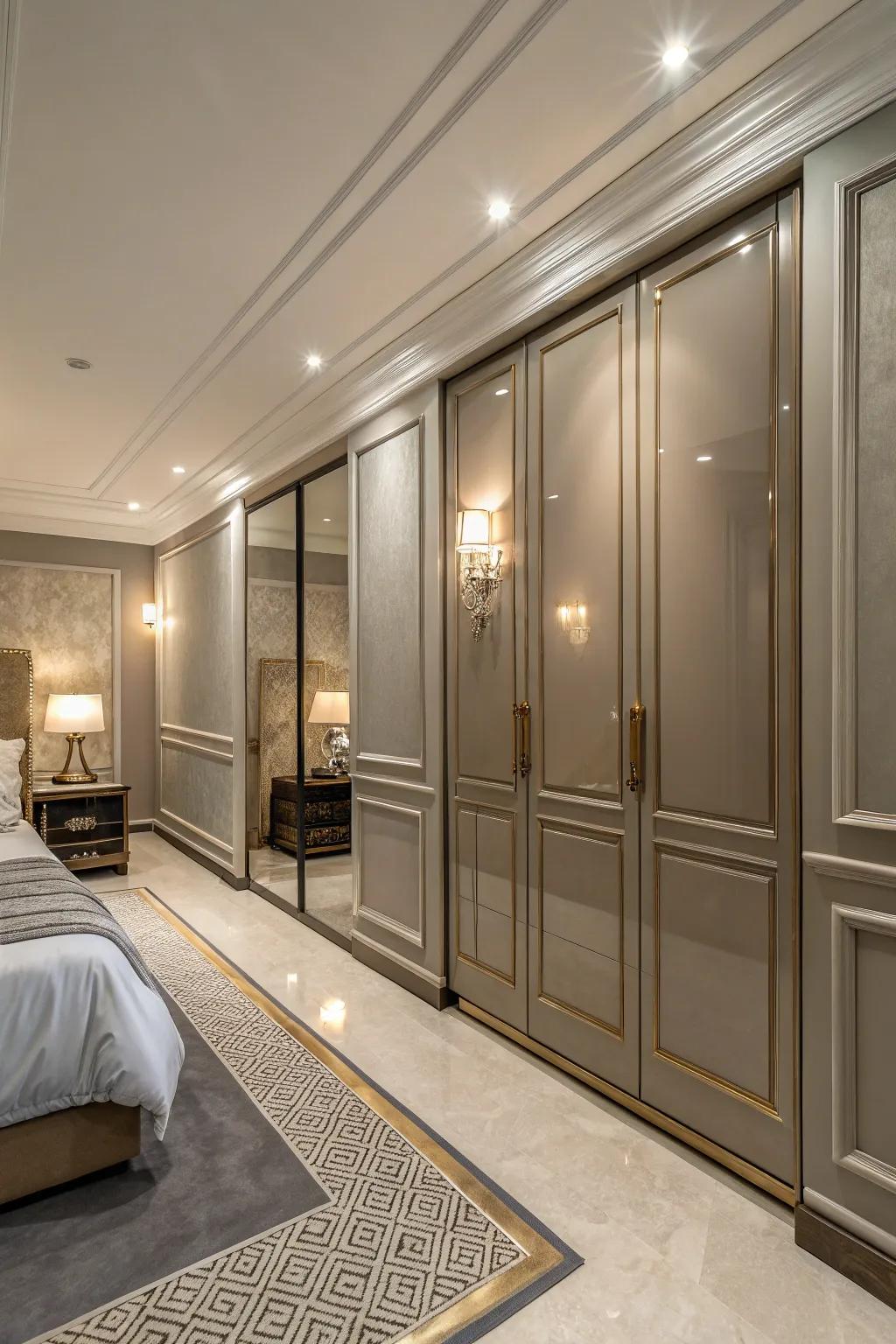 High-gloss paint can add a sleek, modern flair.