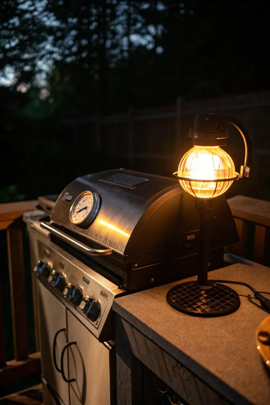 Timer-equipped grill sparks ensure efficient and safe lighting.
