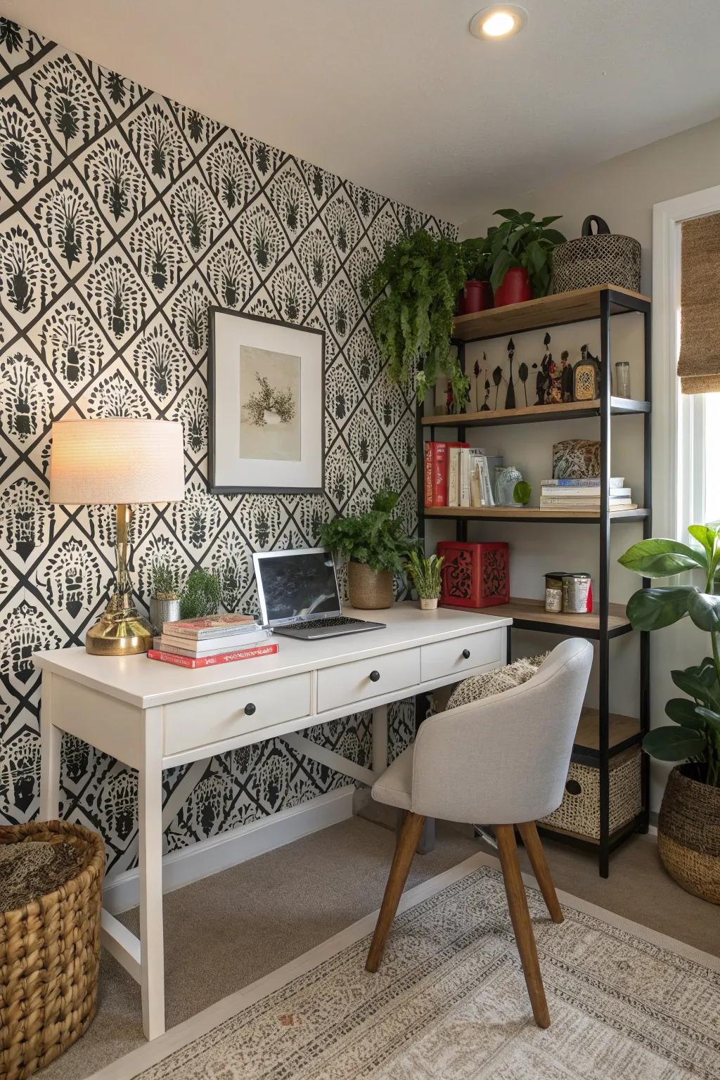 Varied patterns usher creativity and inspiration to your space.