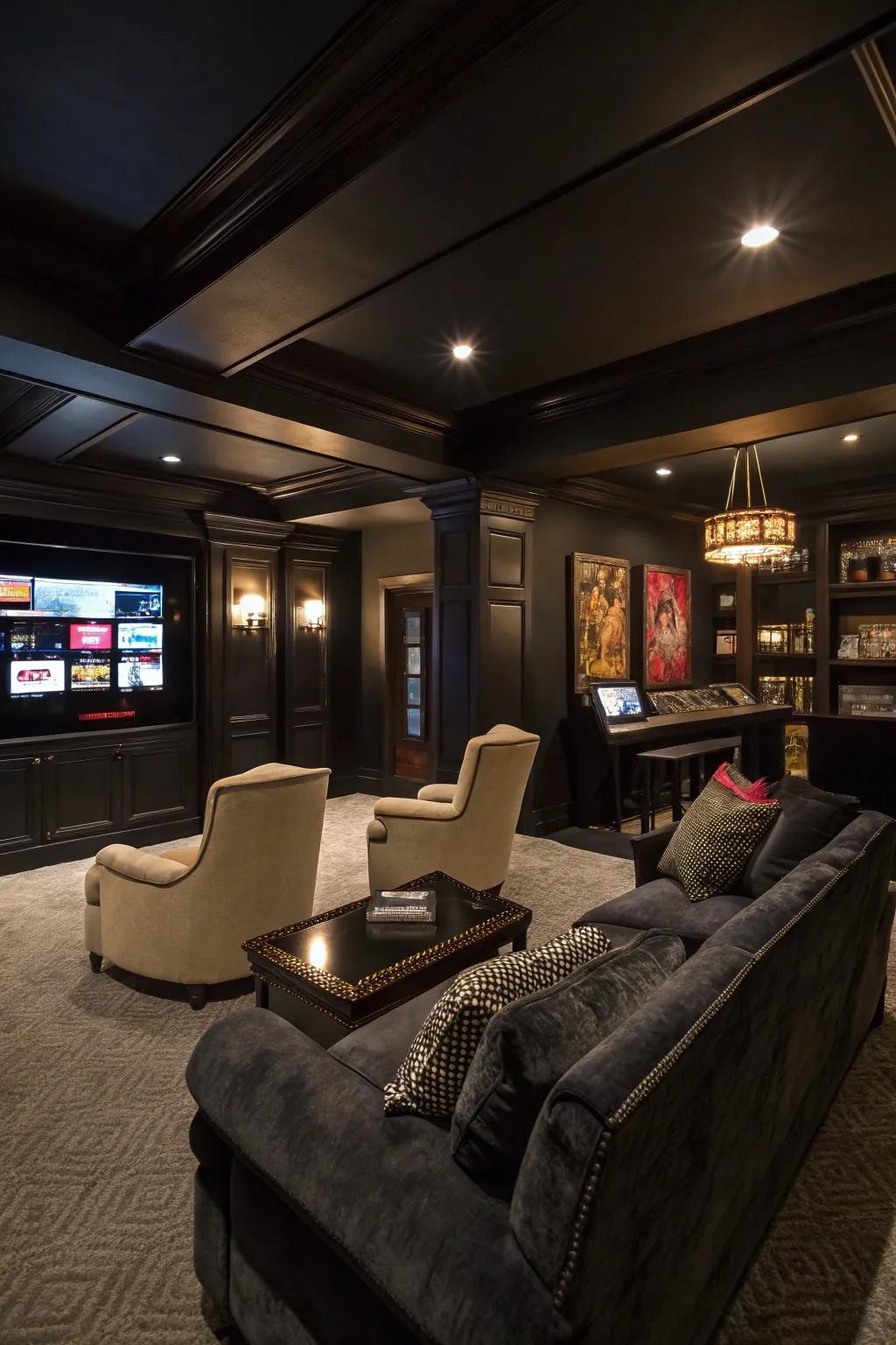 A cozy nook with soft seating invites relaxation and comfort into the room.