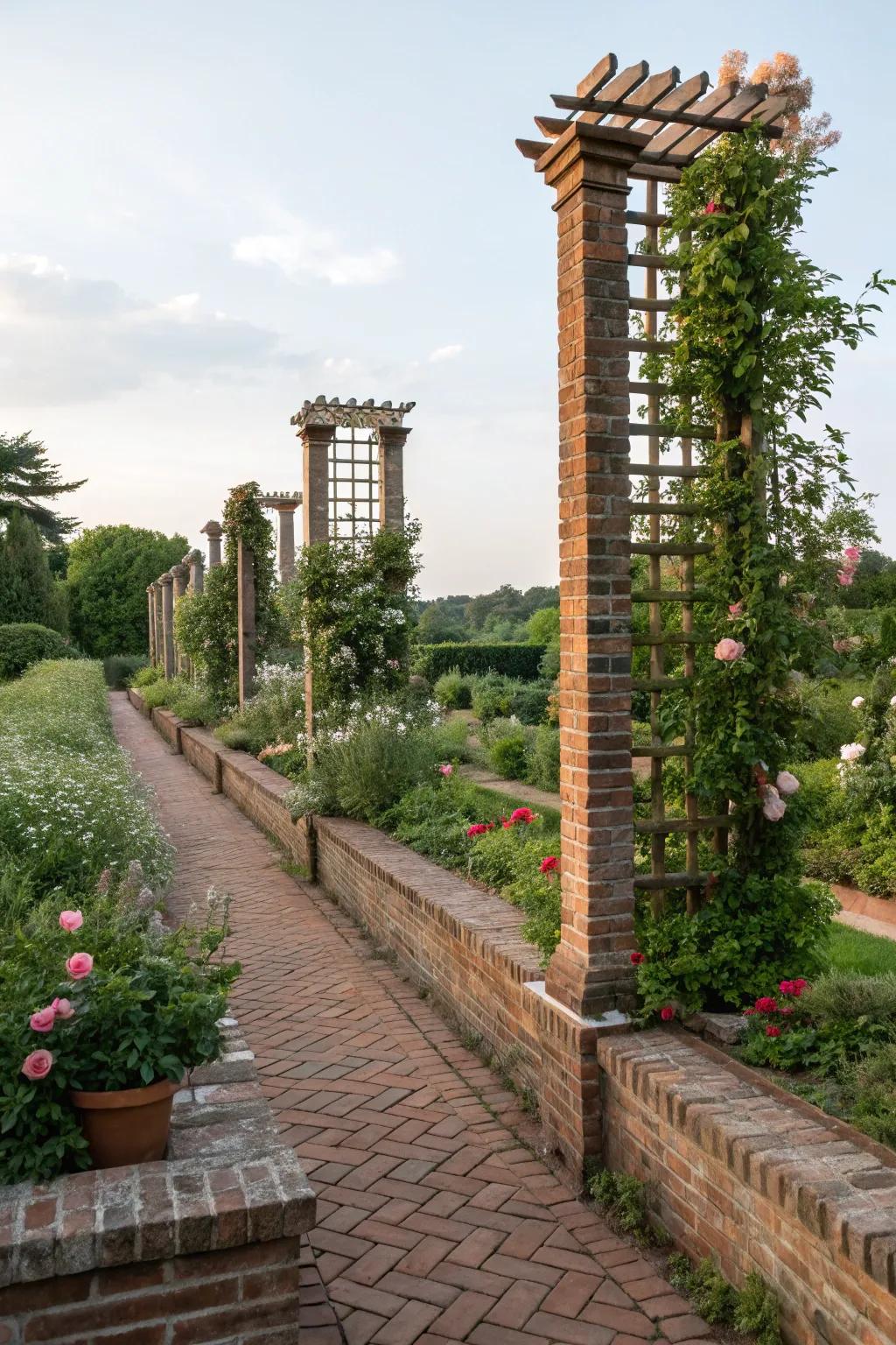 Vertical elements add height and interest to designs.