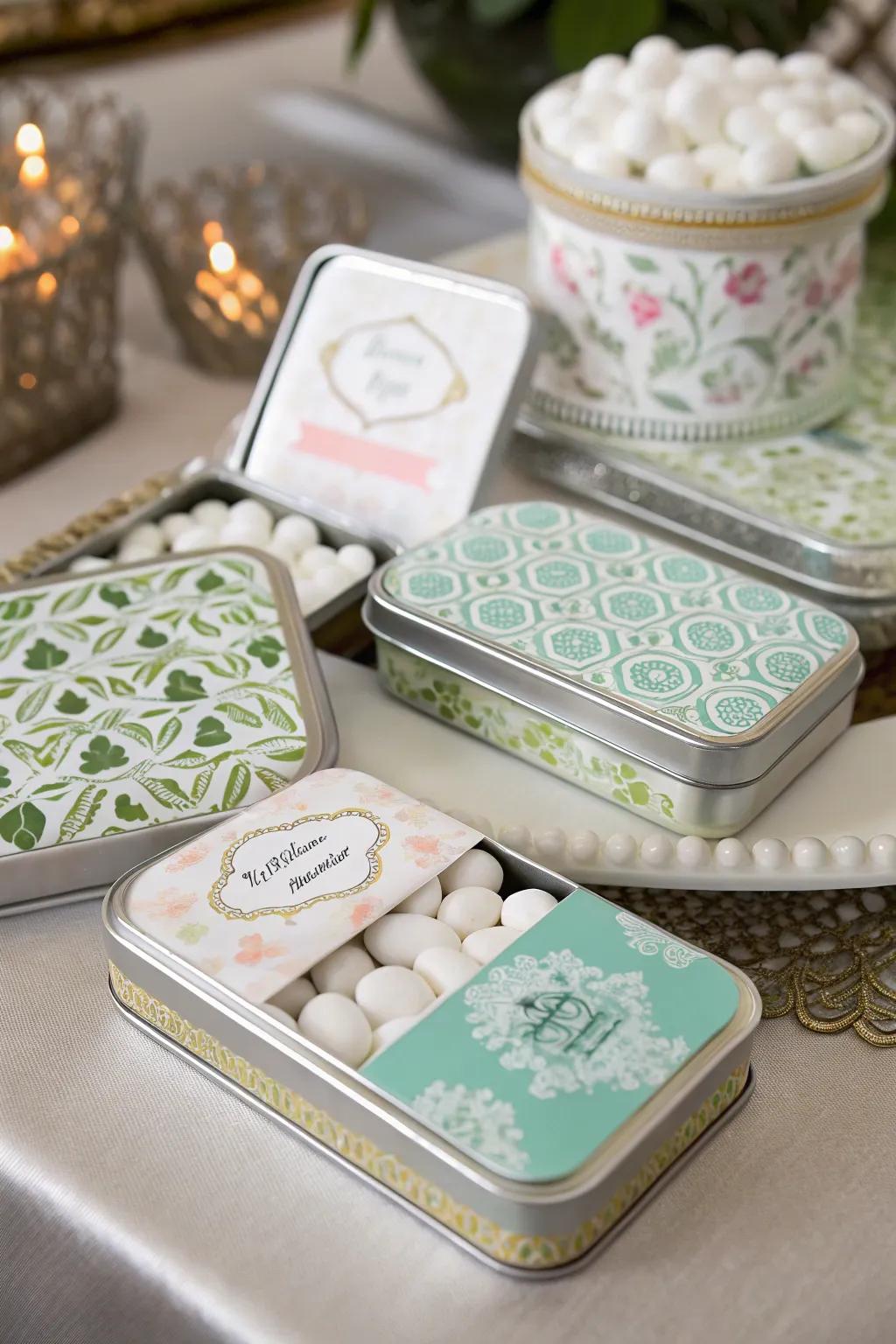 Bespoke breath freshener cases offer a revitalizing and memorable wedding present.