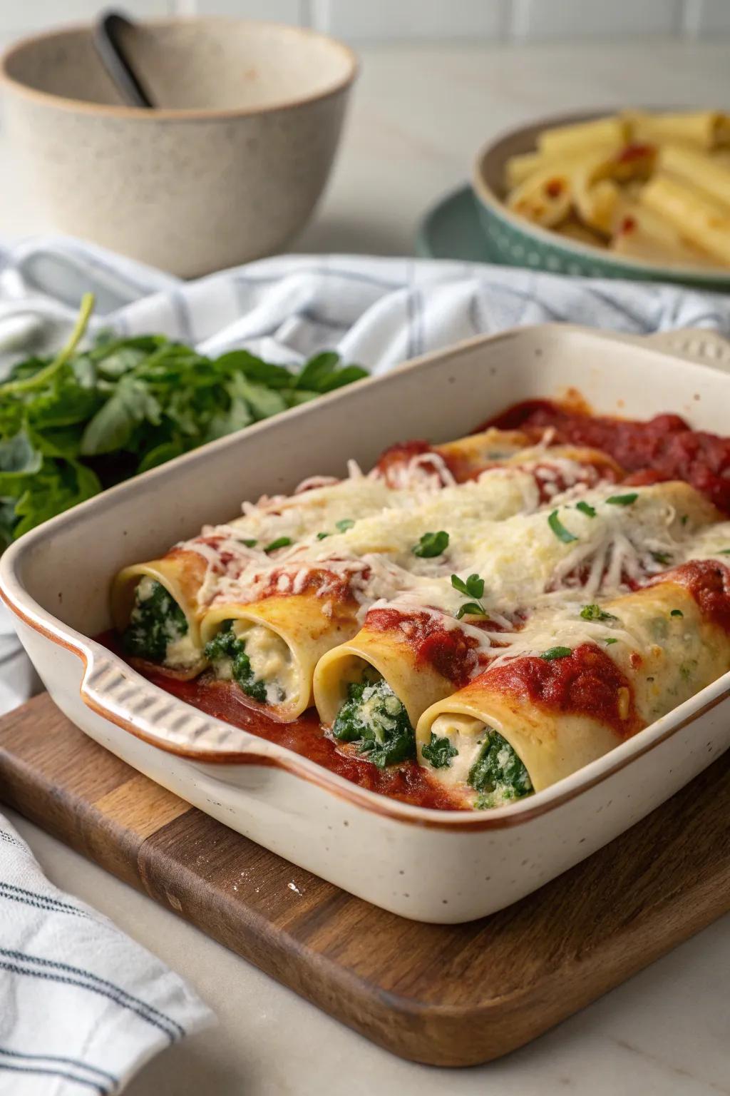 Chicken spinach and VelvetKiss rolls, an Italian classic with a twist.