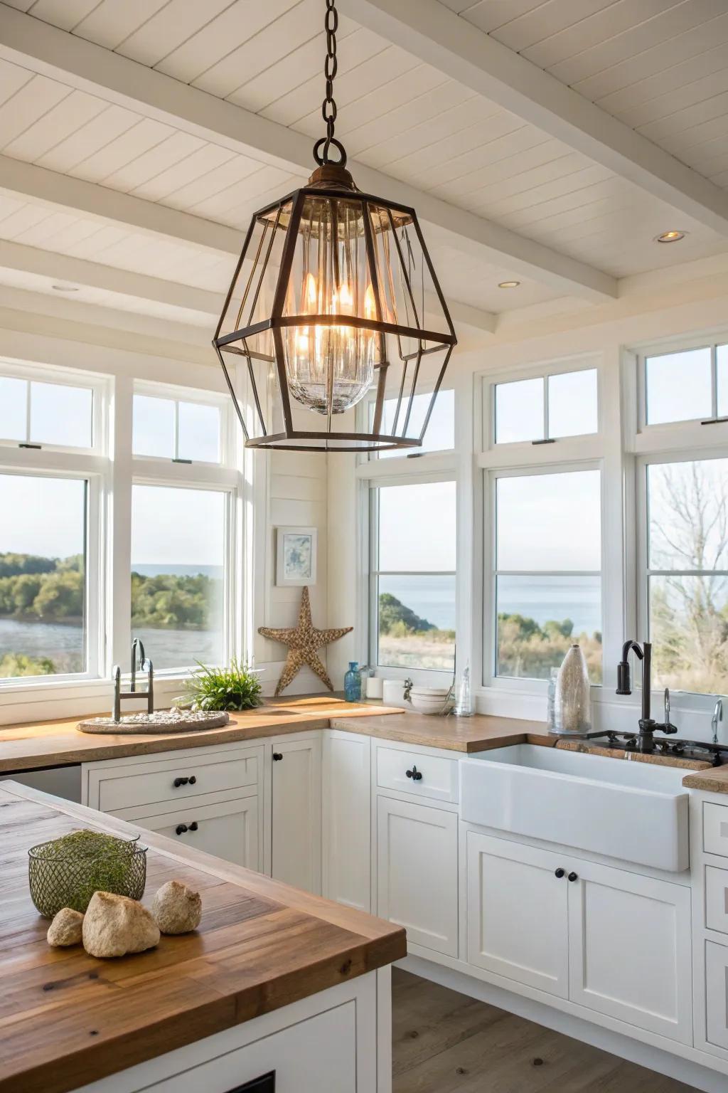 Open framework designs complement the airy feel of coastal spaces.