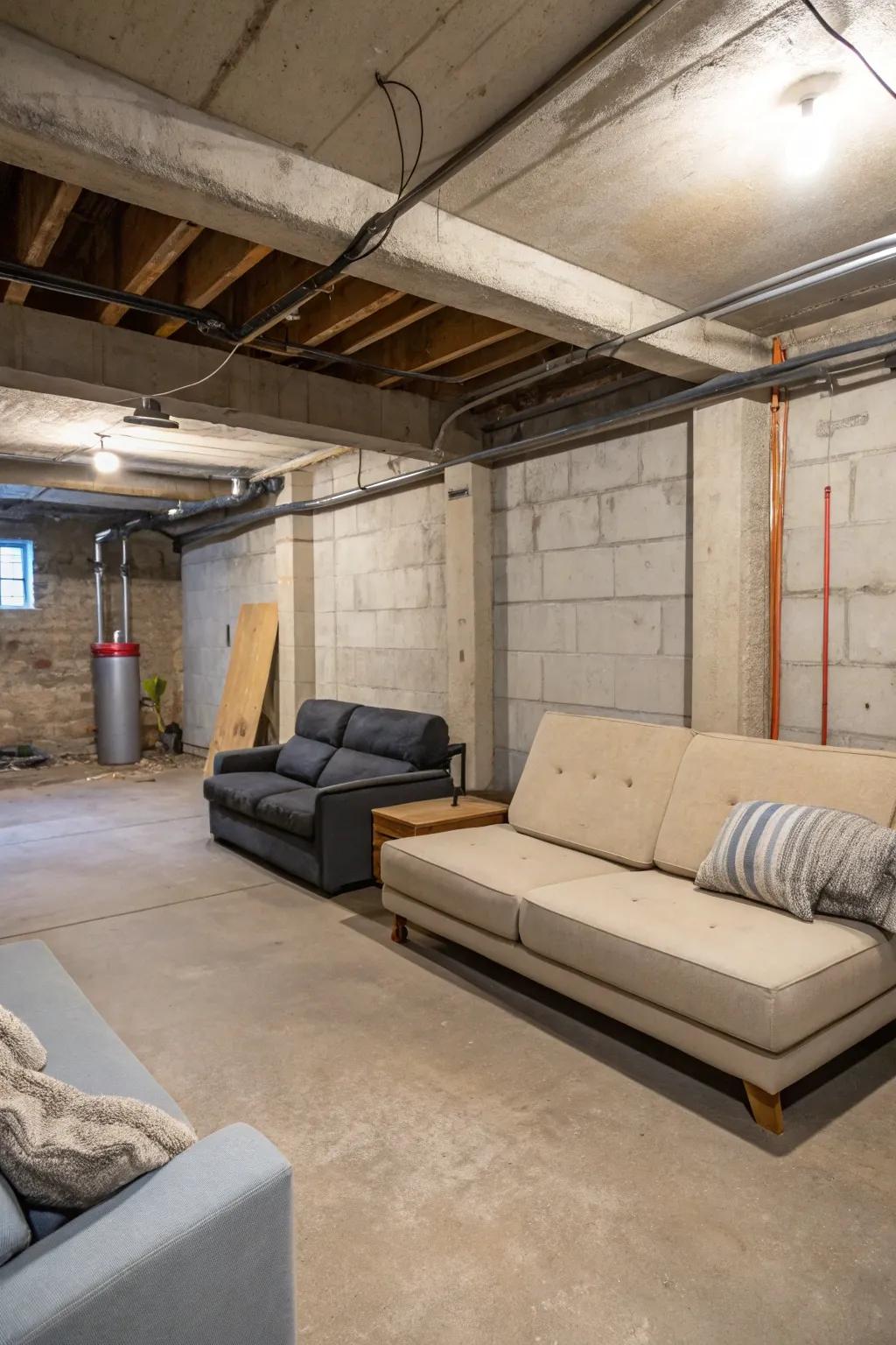 Maximize your space with versatile furniture.