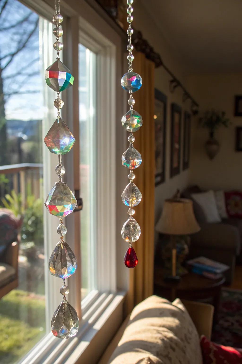 Light catchers flood your room with vibrant colors and light.