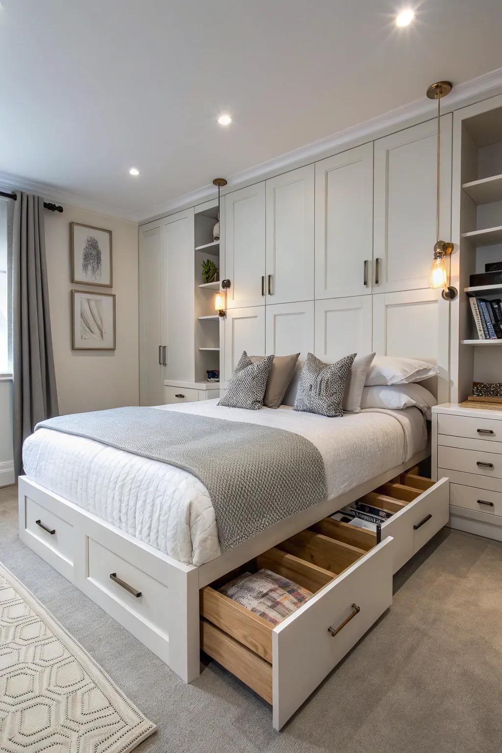 Multi-functional furniture for practical elegance.