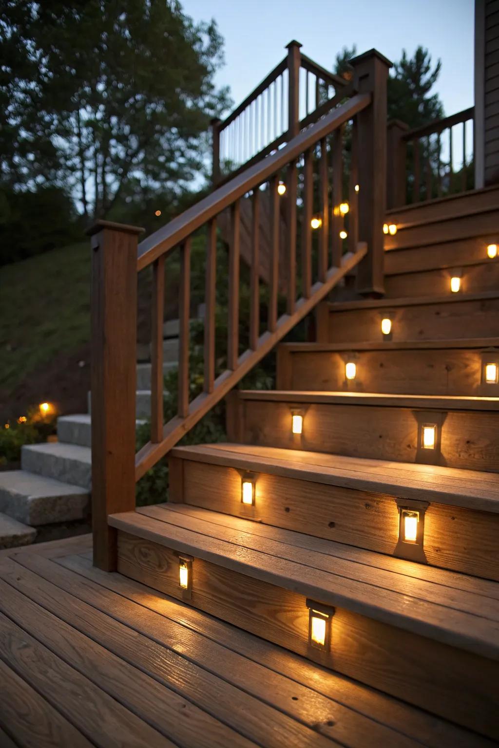 Recessed wall lamps for a streamlined appearance