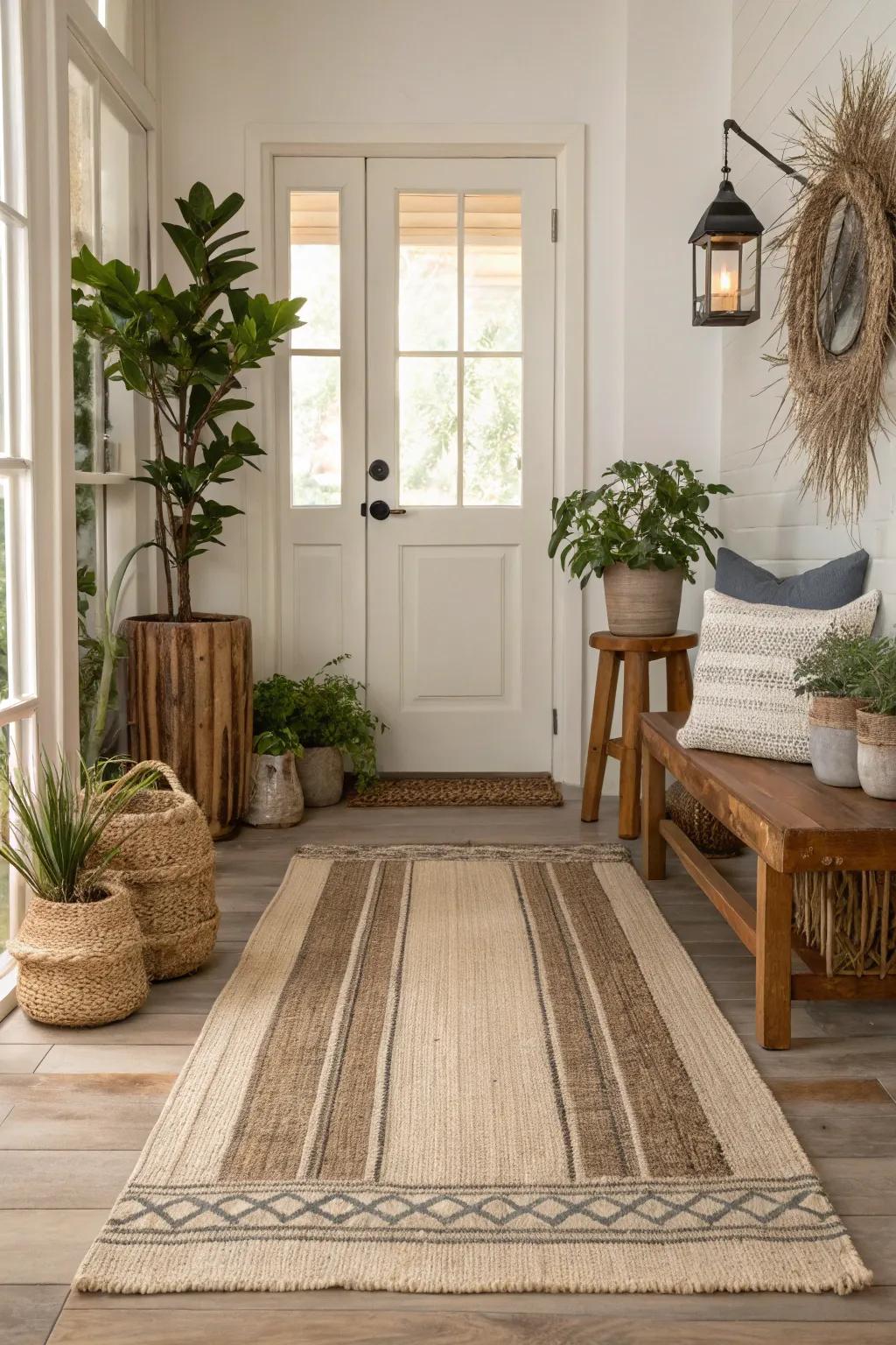 Environmentally conscious rugs furnish distinctive textures and bolster sustainable living.