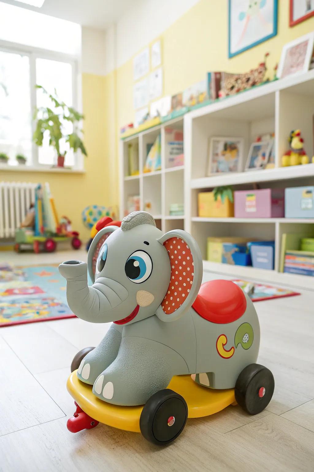 Ride into exciting new adventures with this adorable animal companion.