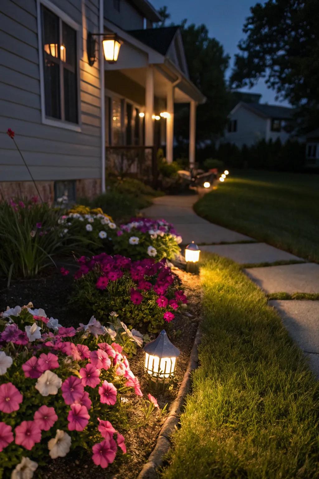 Illuminate your garden with Blomsies and outdoor lighting.