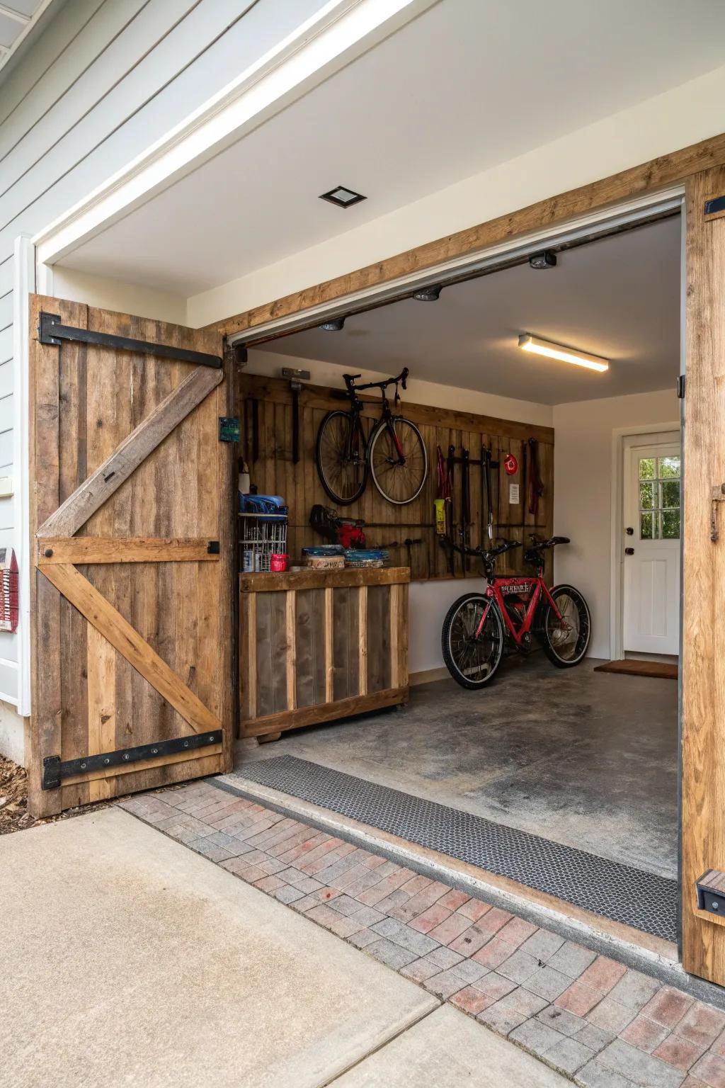 By using reclaimed wood baseboards, you can add warmth and history to your garage.