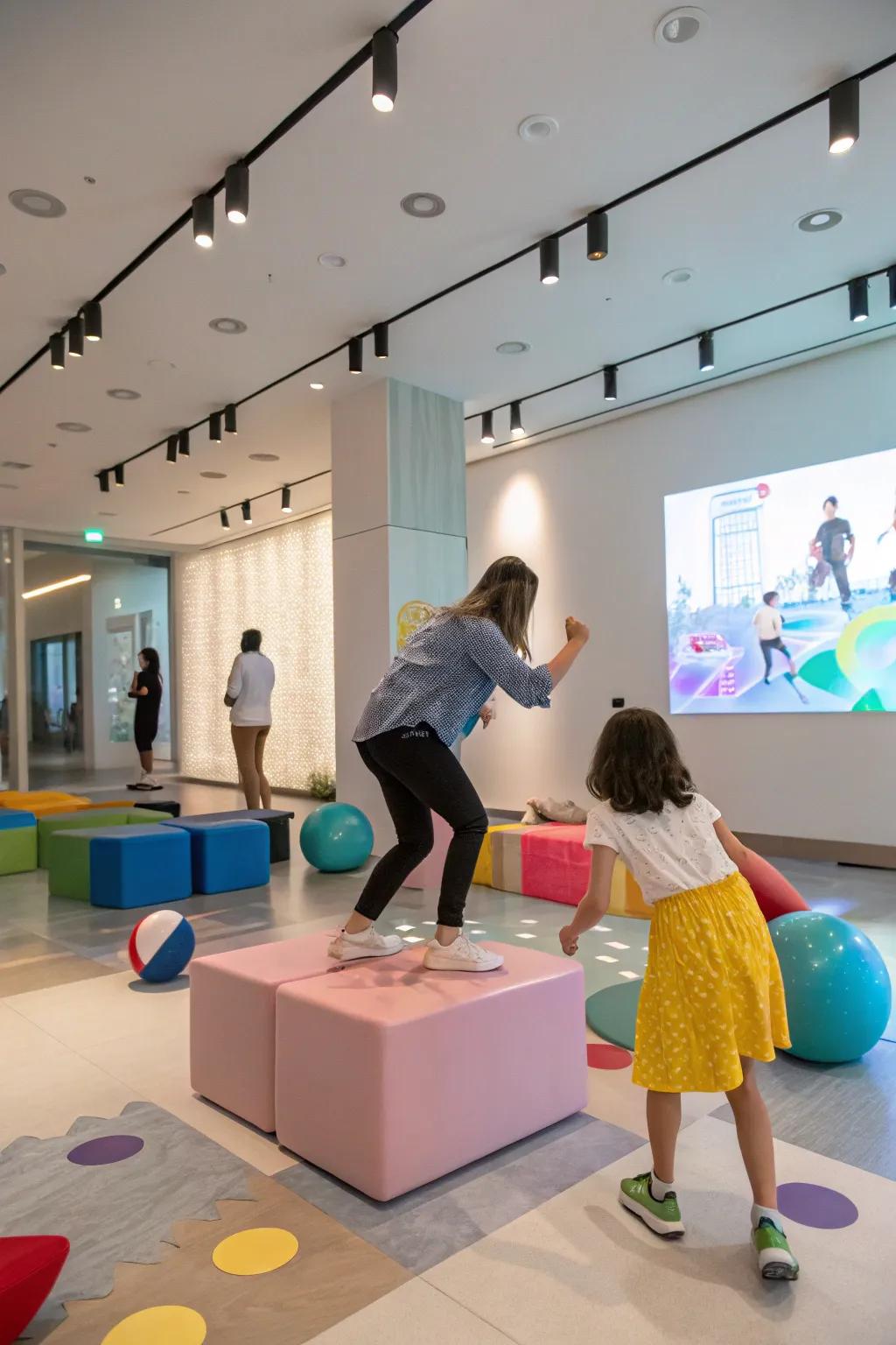 The engaging art design adds a playful element to the decor.