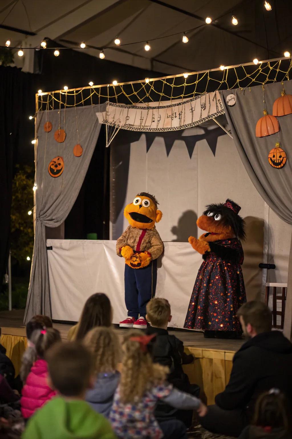 Engage visitors through a fascinating marionette performance.