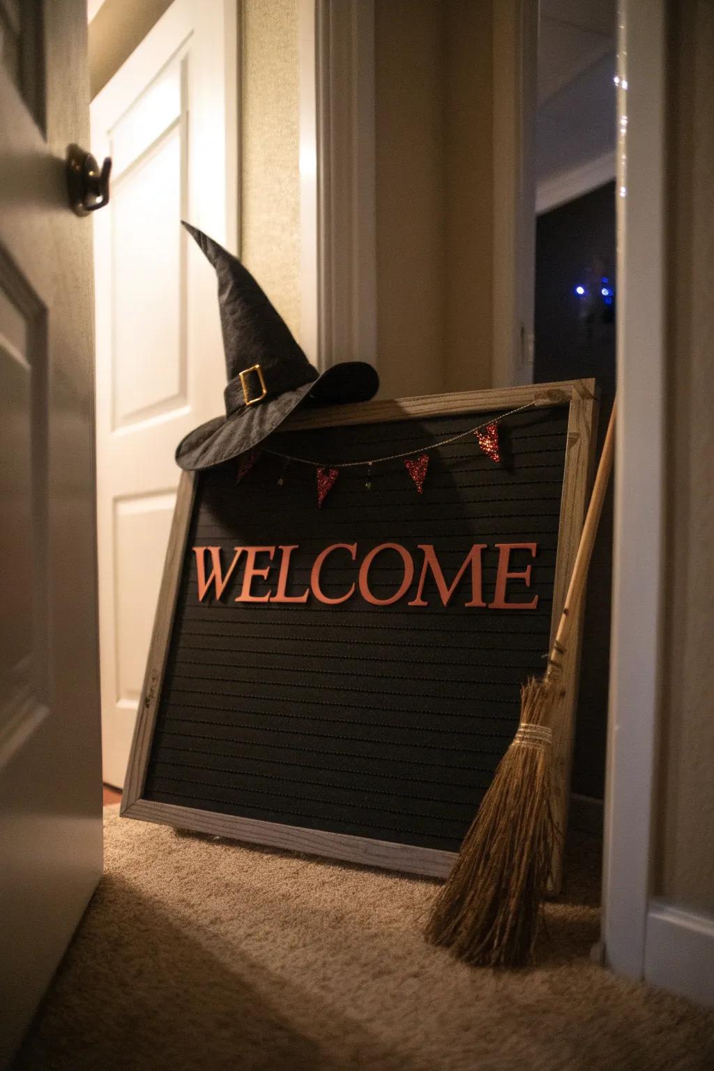 Announce your witchy arrival with style.