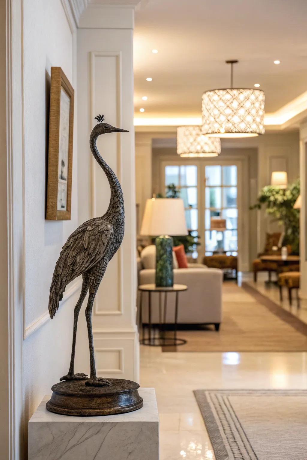 Unforeseen decor elements spark interest and conversation.