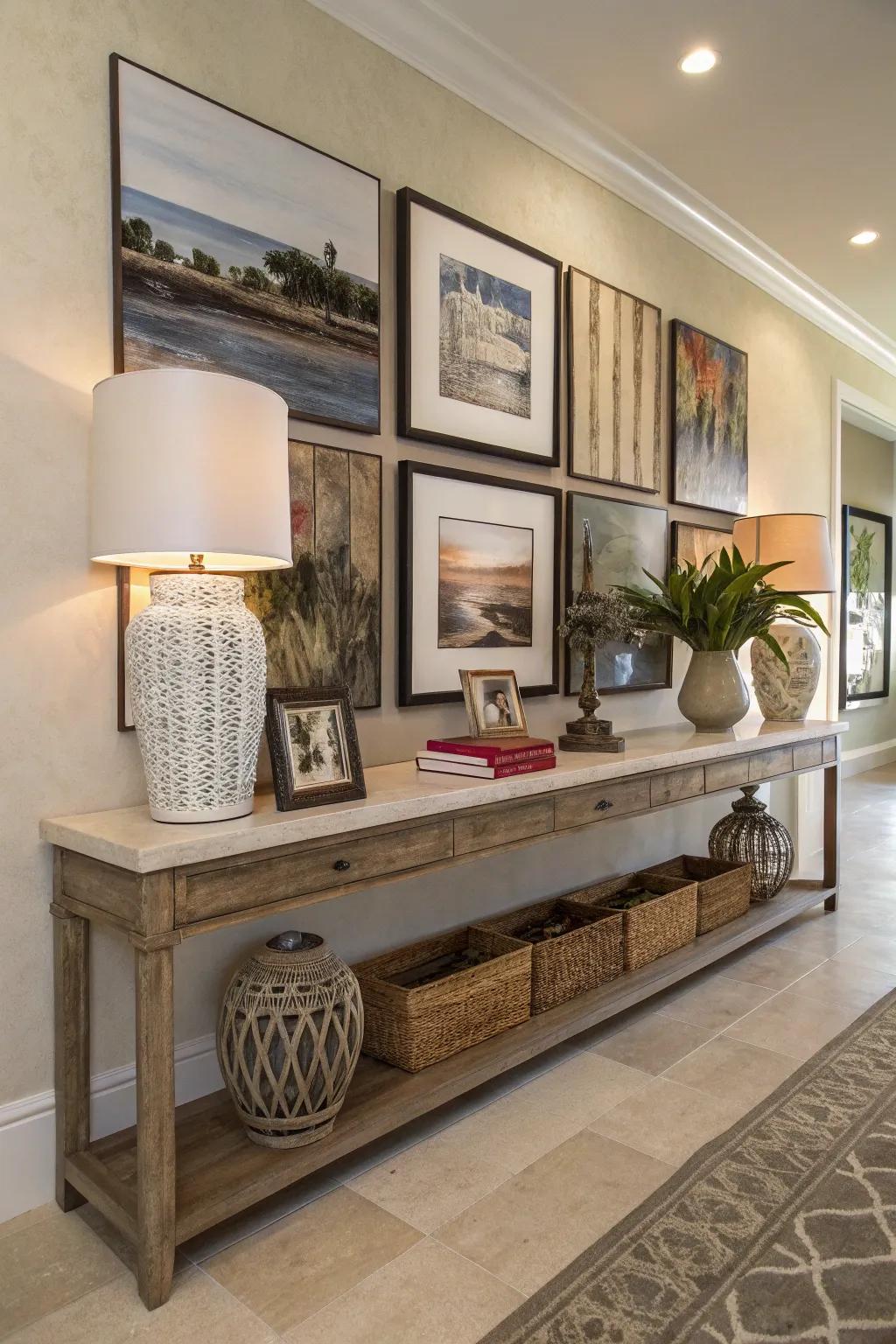 Floating furniture offers style and function while making your wall decor better.