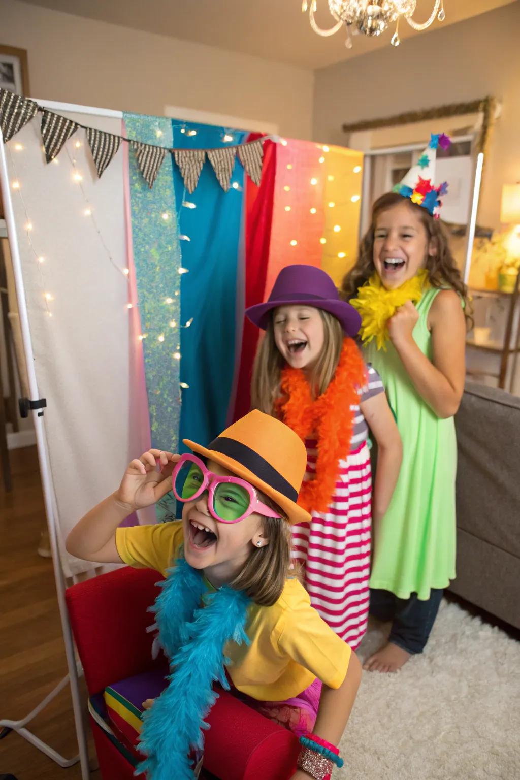 A DIY picture area can enhance fun memories.