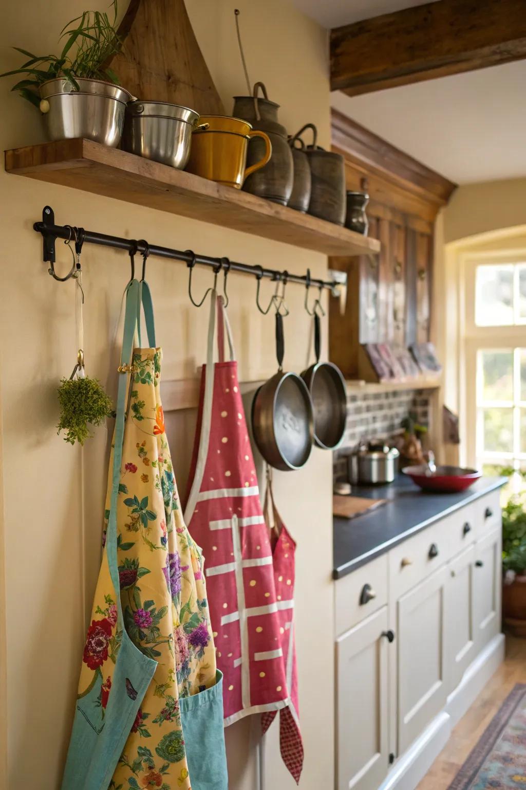 Peg rails offer a practical and stylish approach to organizing and showcasing your kitchen essentials.