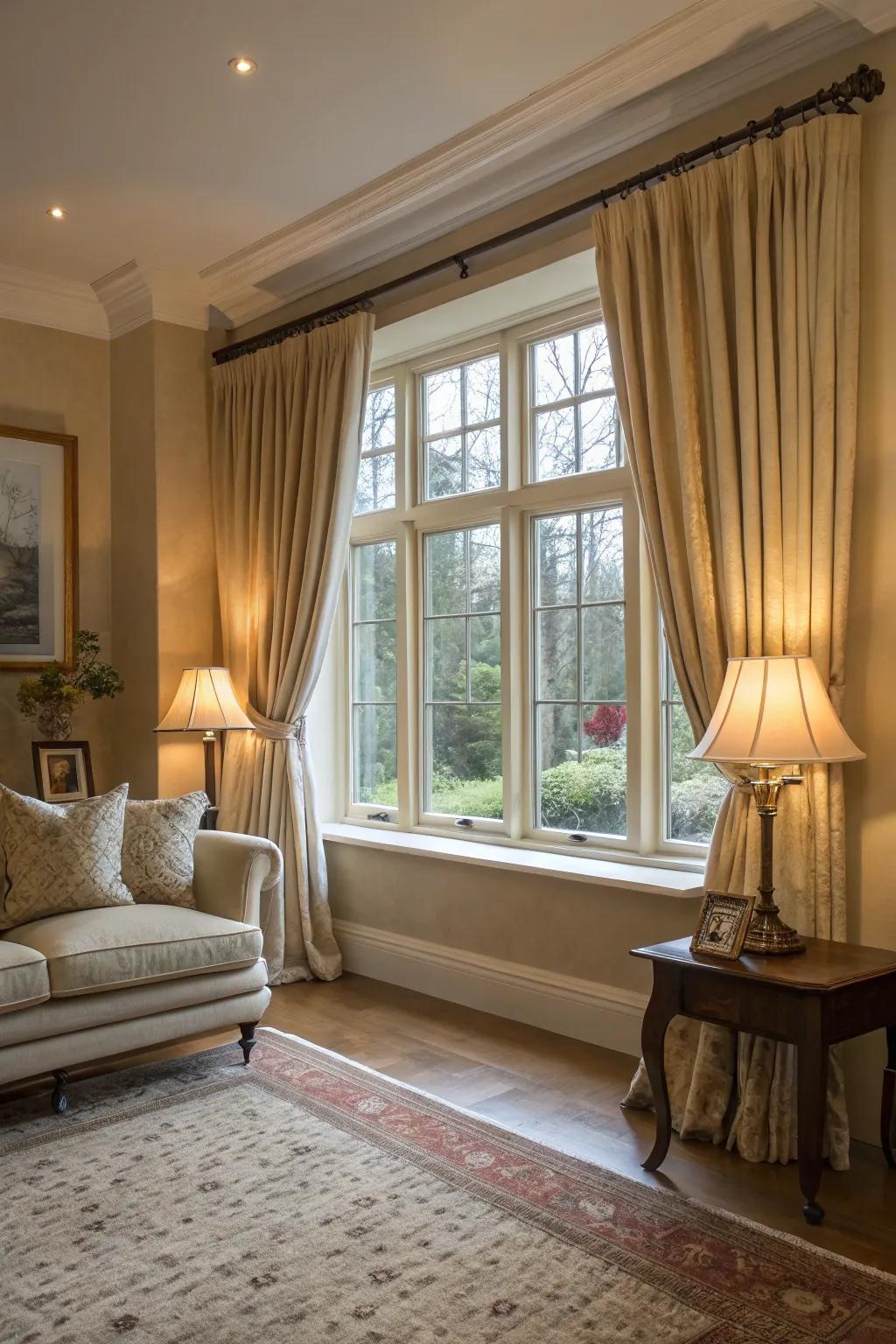 Soft shades evoke enduring elegance.