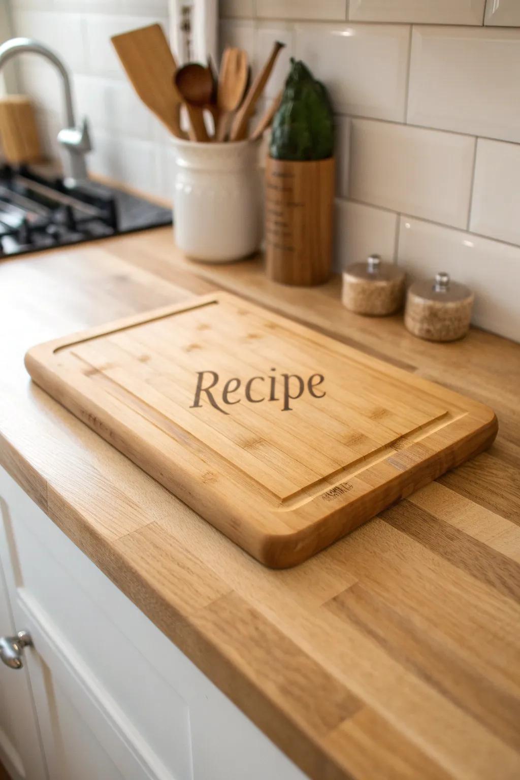 Recipe cooking boards beautifully preserve culinary heritage.