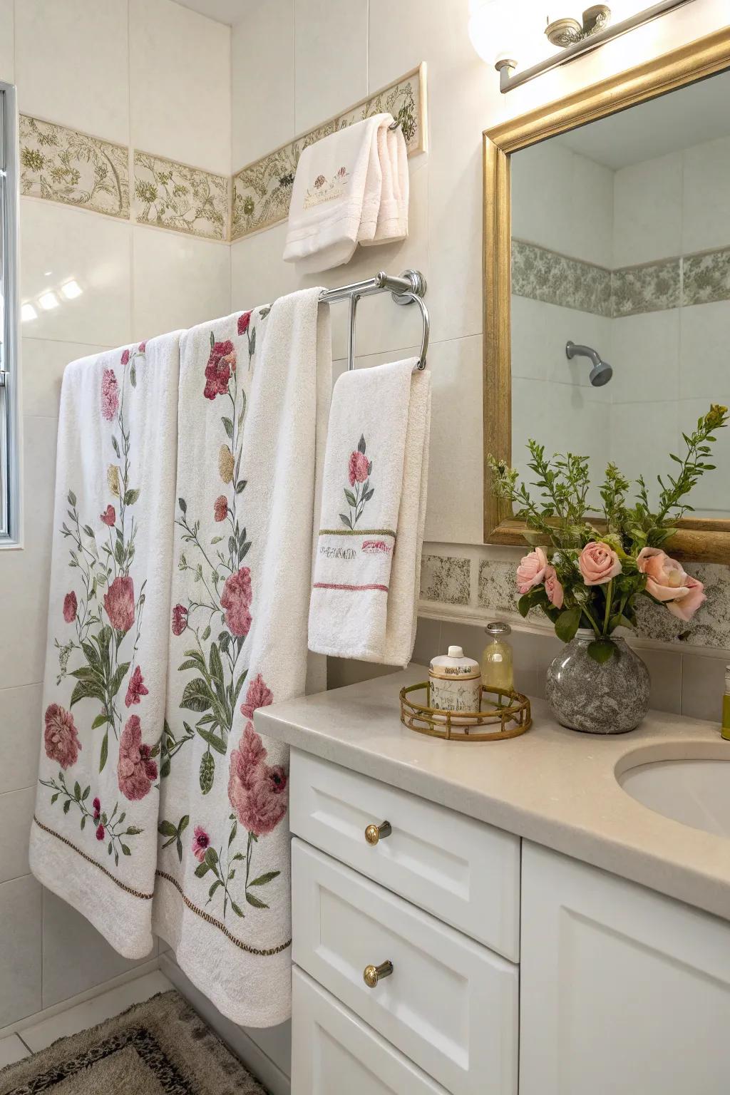 Botanical touches append softness and grace.