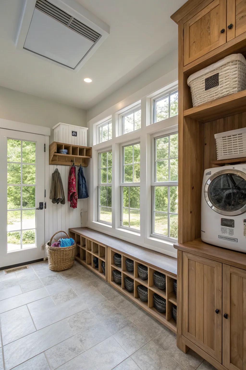 Airflow that keeps your mud room welcoming and fresh.