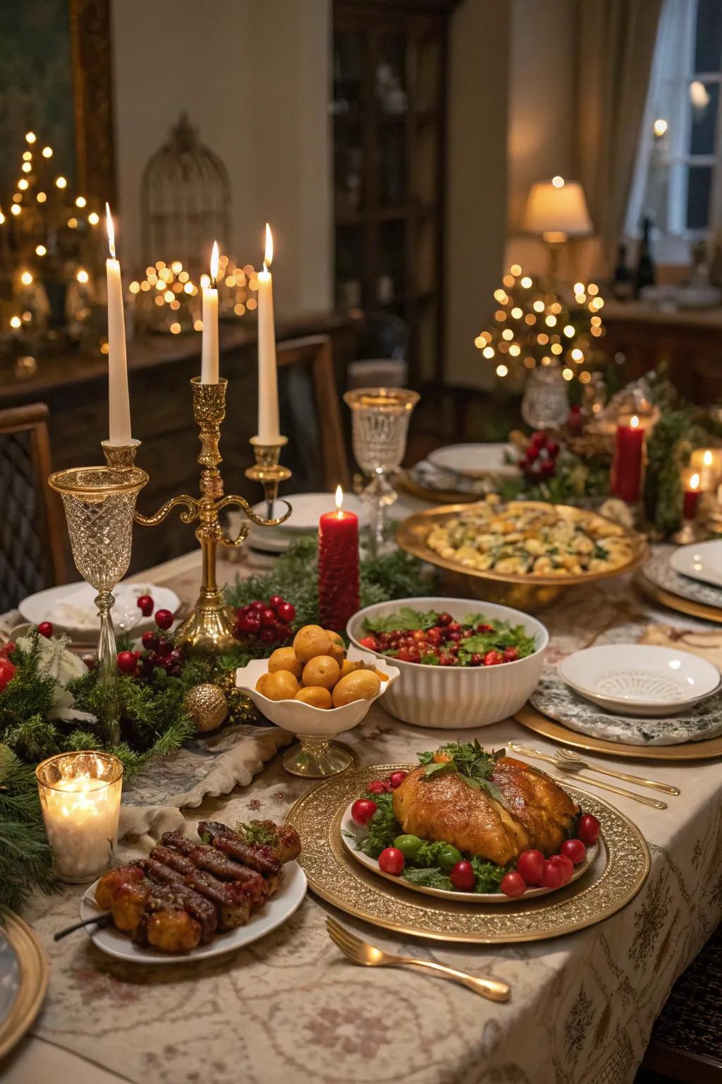 An opulent Epiphany feast, celebrating the conclusion of the holiday season.
